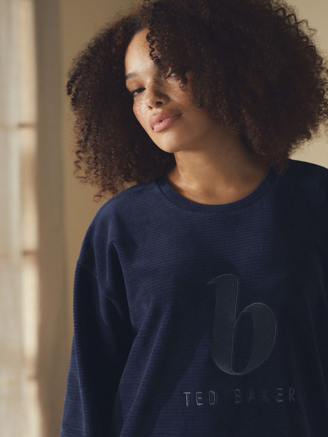 B By Ted Baker Wall Lounge Sweatshirt - Navy | Very