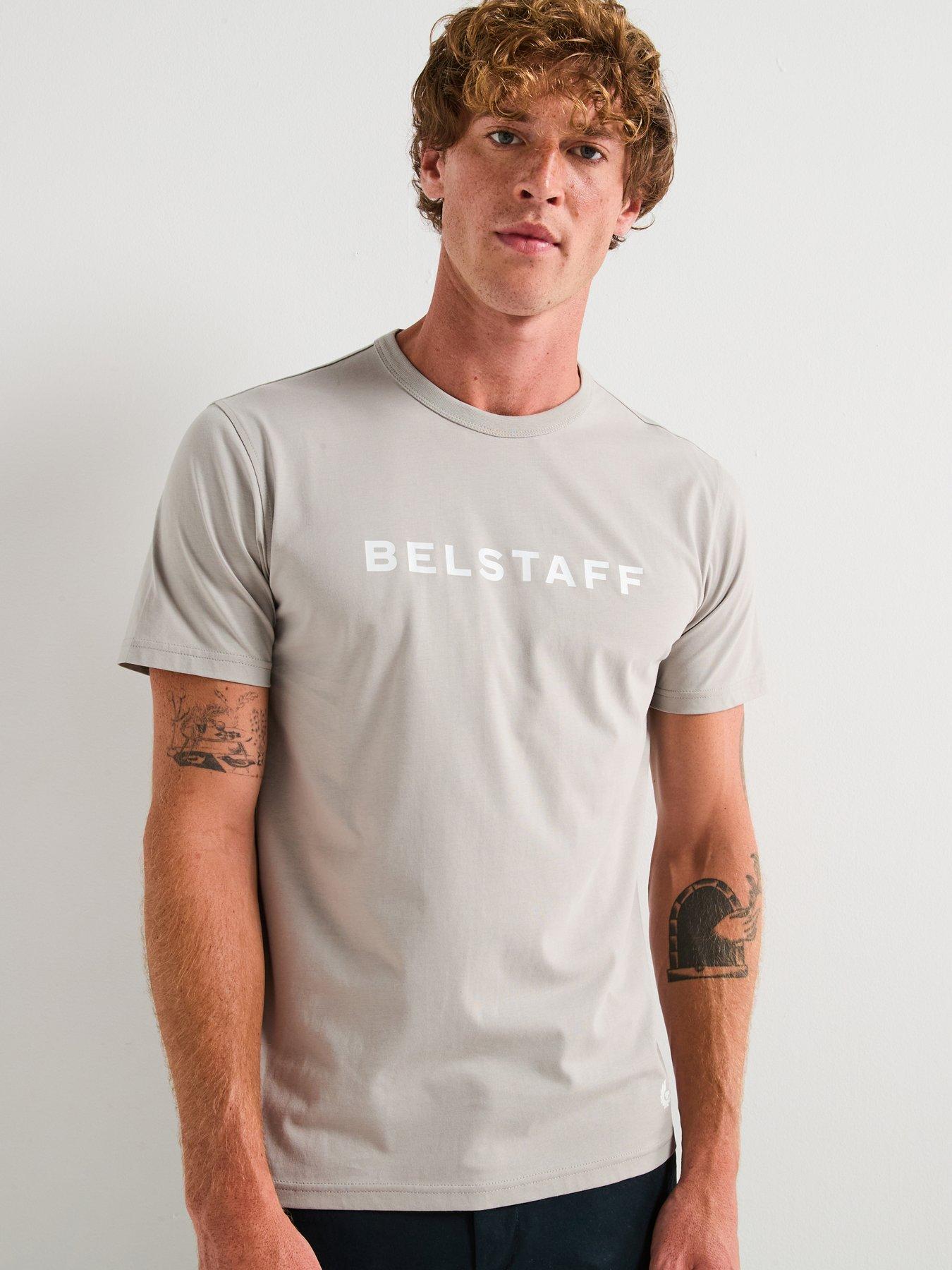 undefined Belstaff Linear Logo T-shirt - Grey