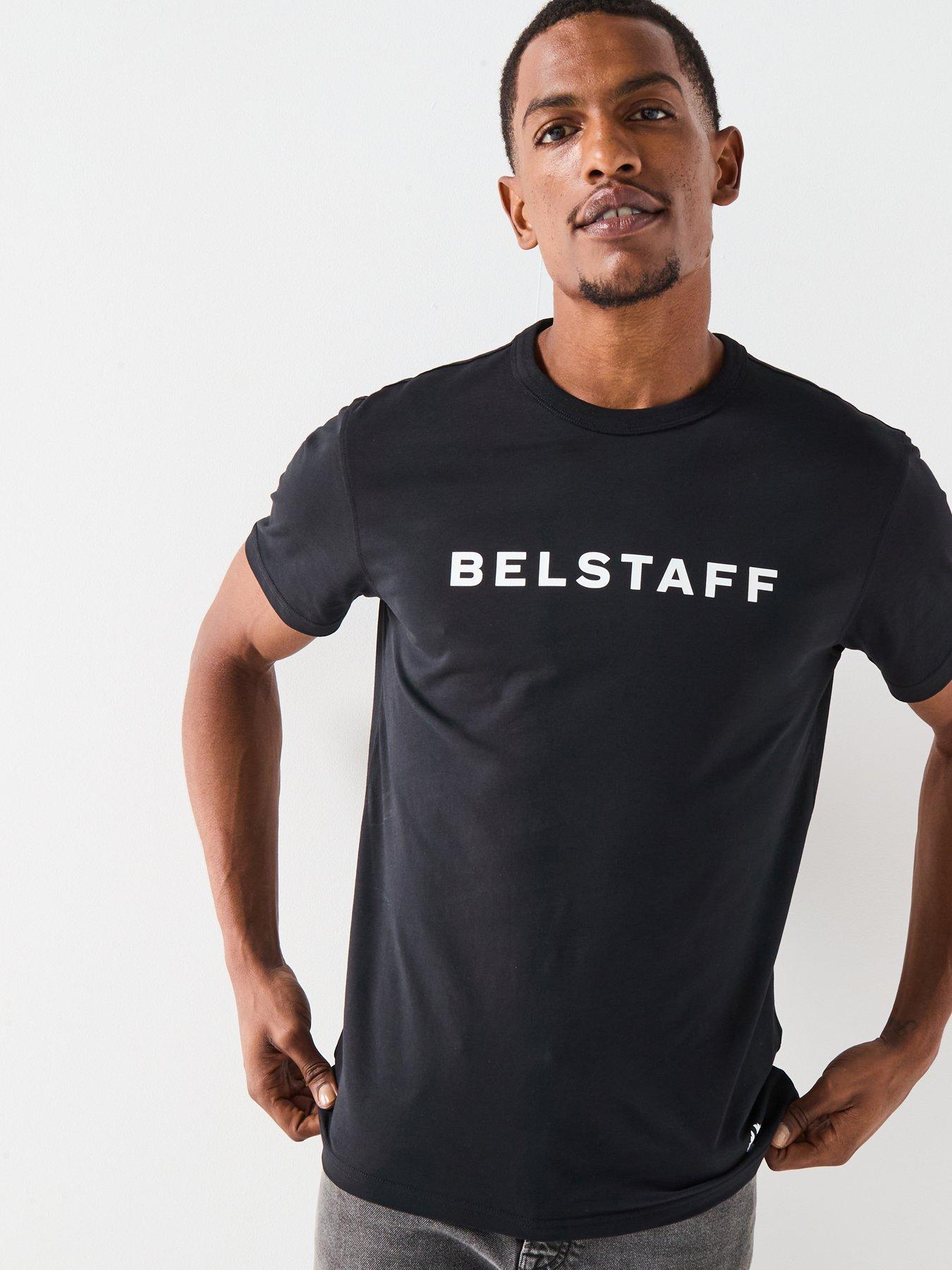 Belstaff Linear Logo T-Shirt - Black