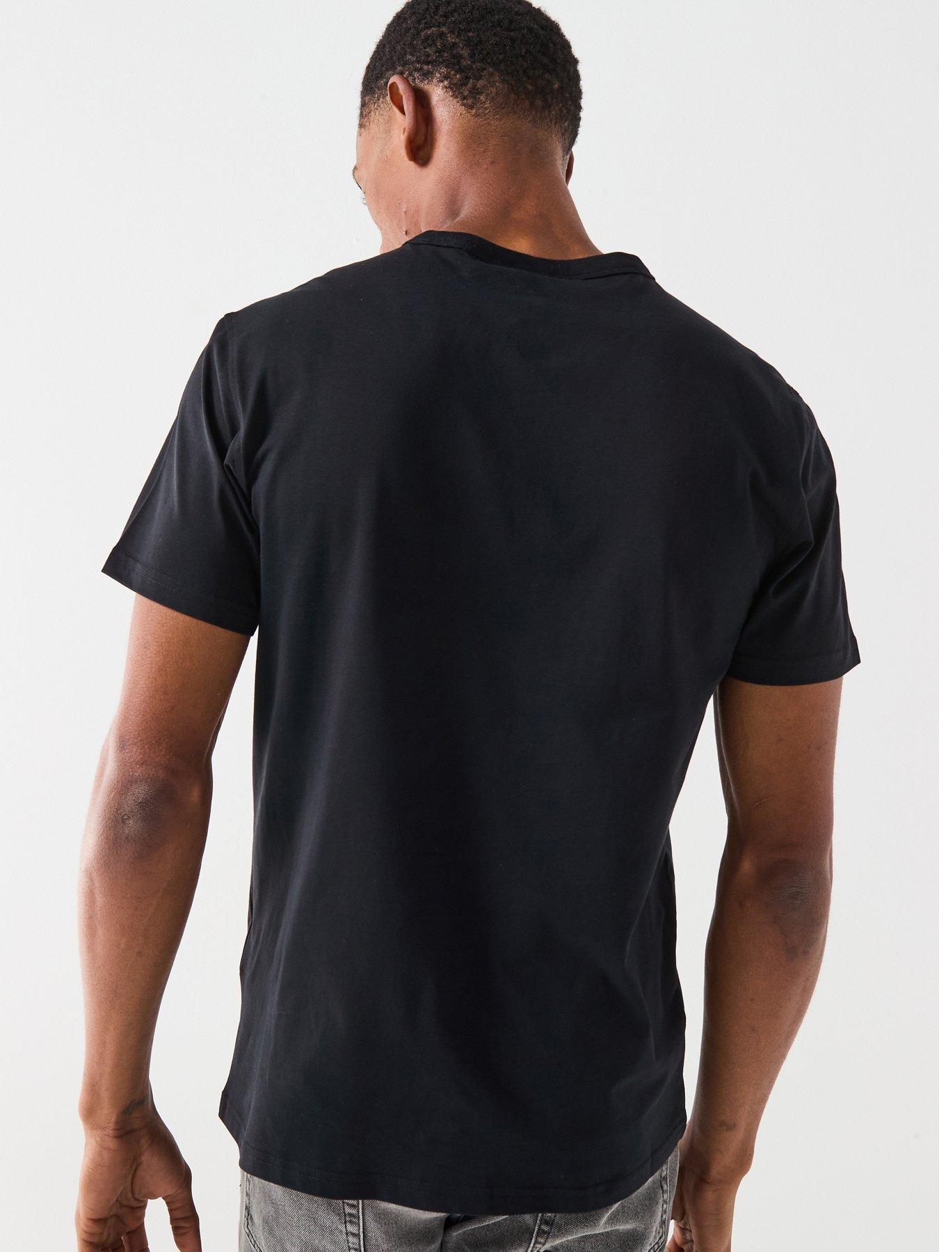 Image 2 of 6 of Belstaff Linear Logo T-Shirt - Black