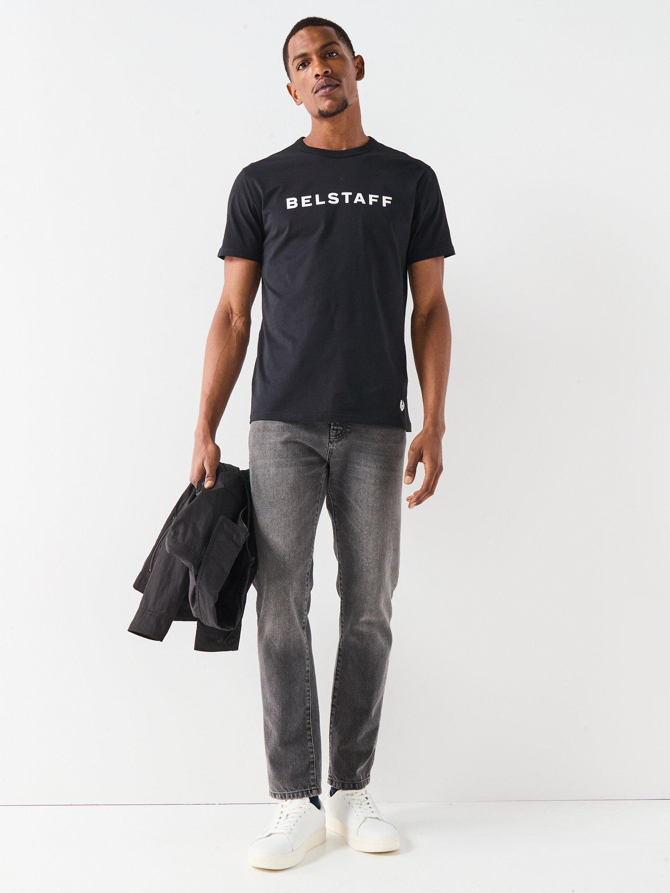 Image 3 of 6 of Belstaff Linear Logo T-Shirt - Black