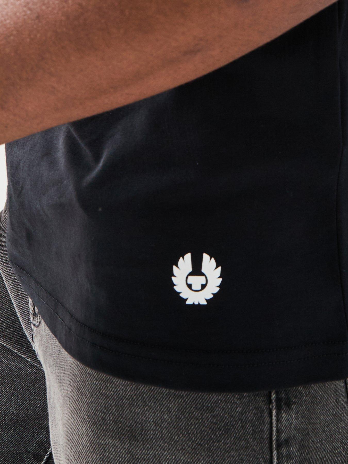 Image 6 of 6 of Belstaff Linear Logo T-Shirt - Black