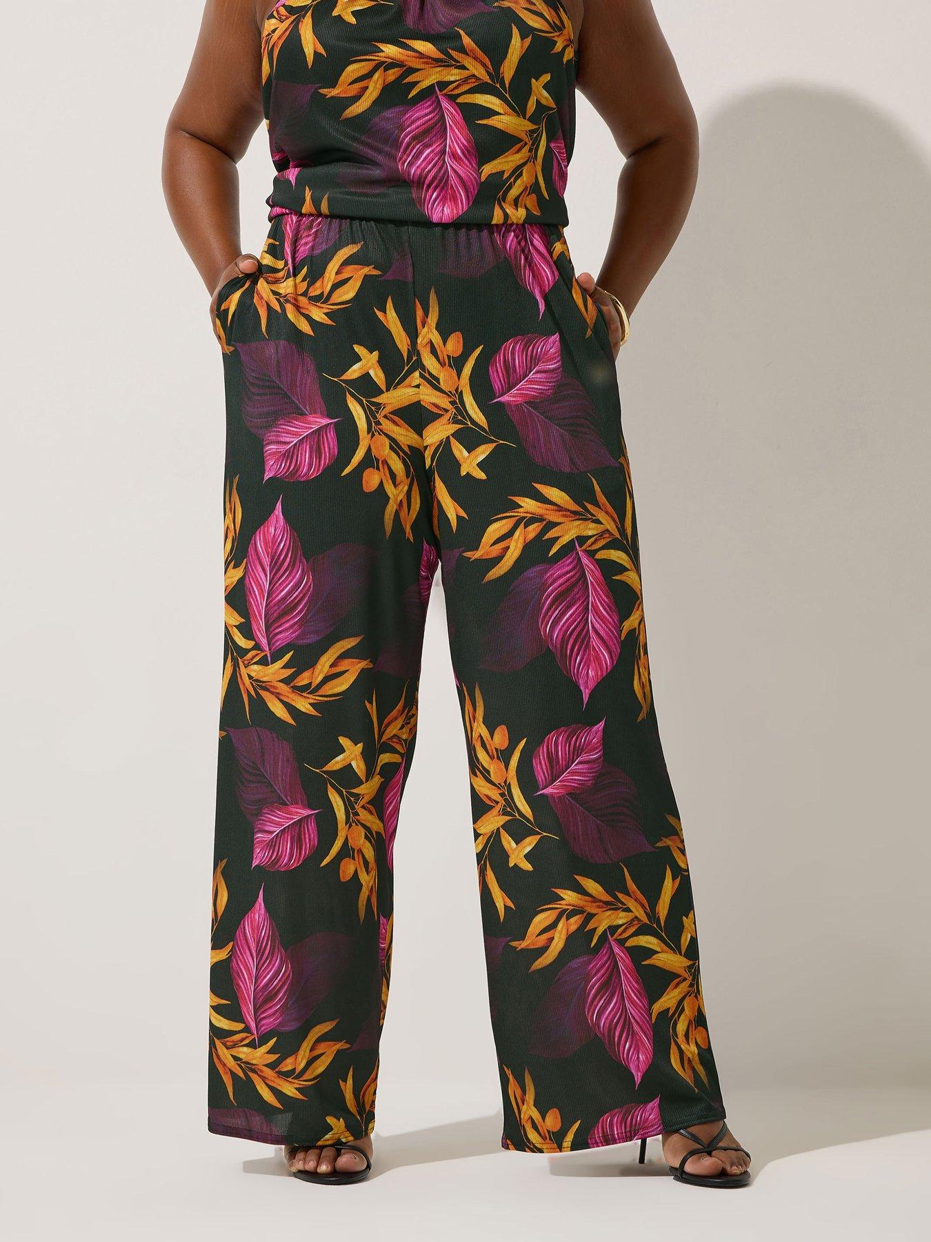 undefined Curve Tropics Wide Leg Trouser
