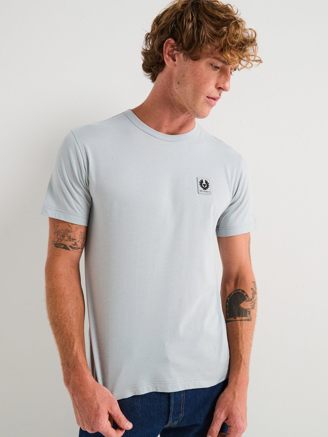 undefined Belstaff Left Chest Patch Logo Regular Fit T-shirt - Light Blue
