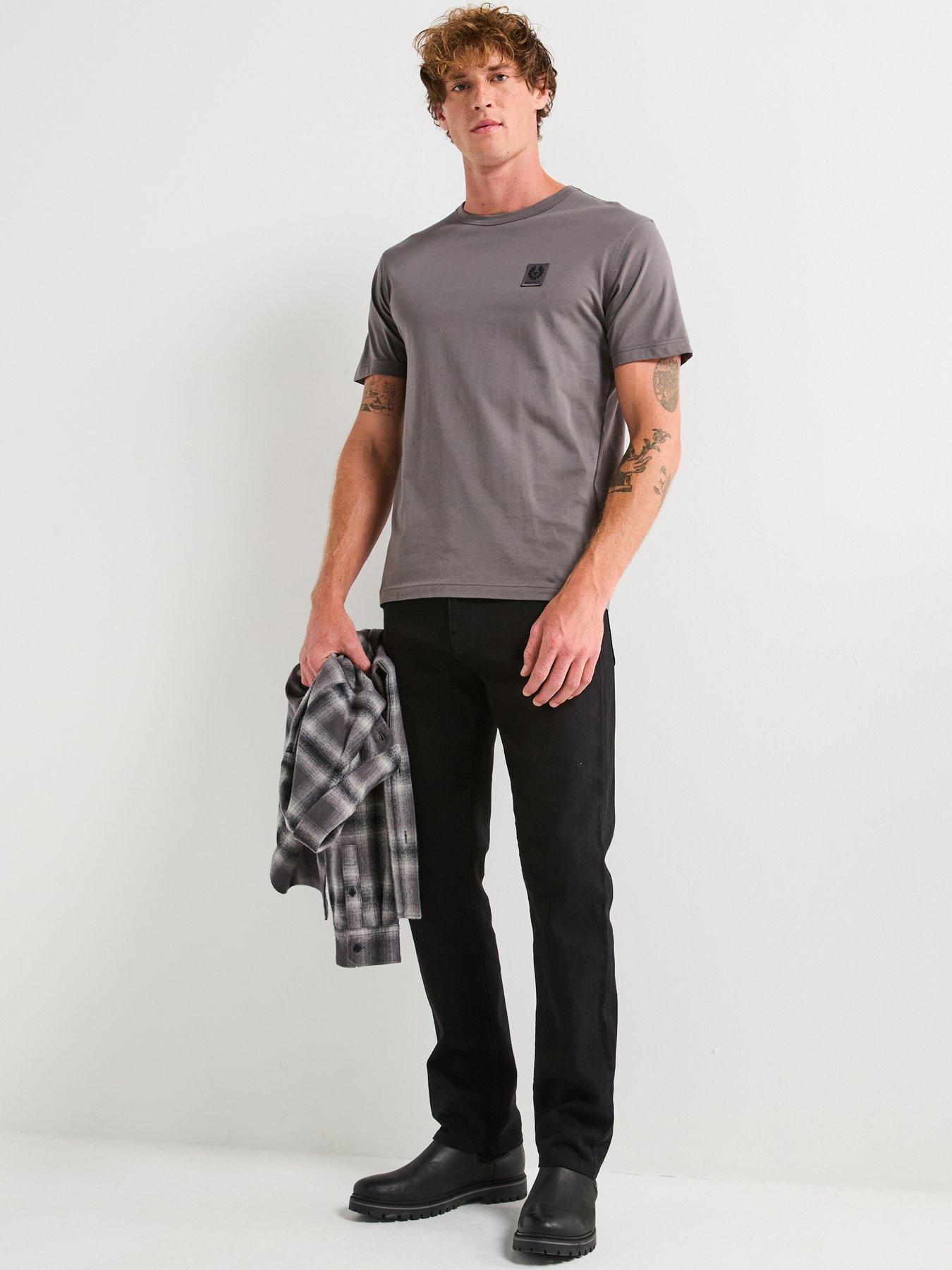 Image 3 of 6 of Belstaff Left Chest Patch Logo T-Shirt - Dark Grey