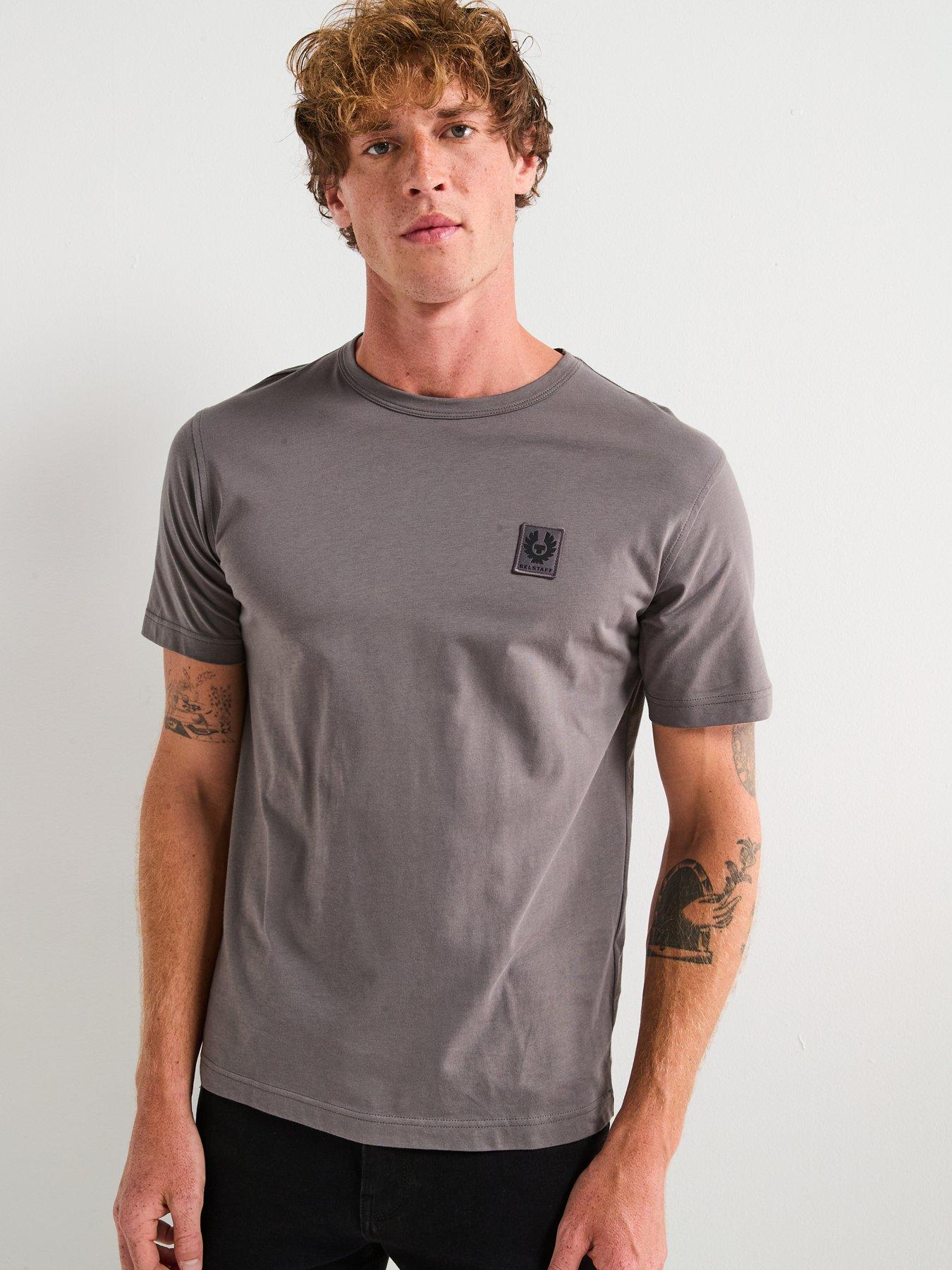 Image 6 of 6 of Belstaff Left Chest Patch Logo T-Shirt - Dark Grey