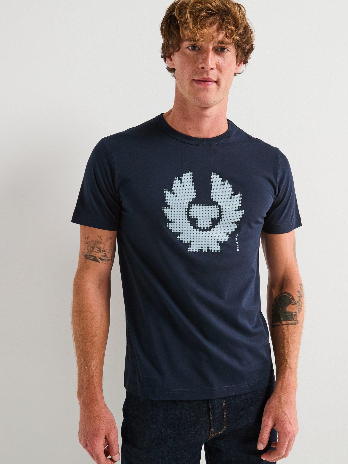 undefined Bitmap Large Logo T-Shirt - Navy