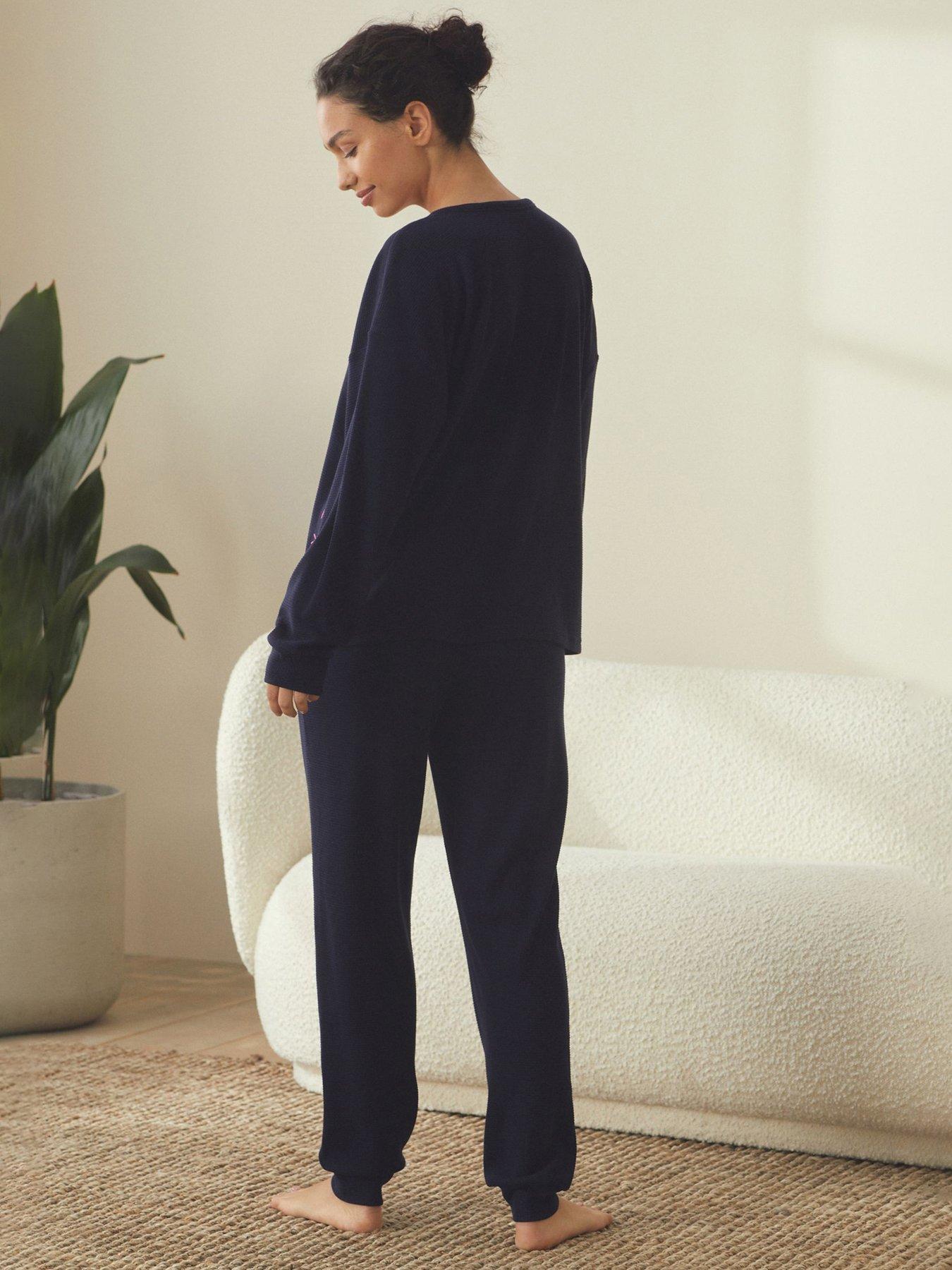 Image 2 of 6 of B By Ted Baker B By Baker Waffle Navy Pyjama Set - Navy