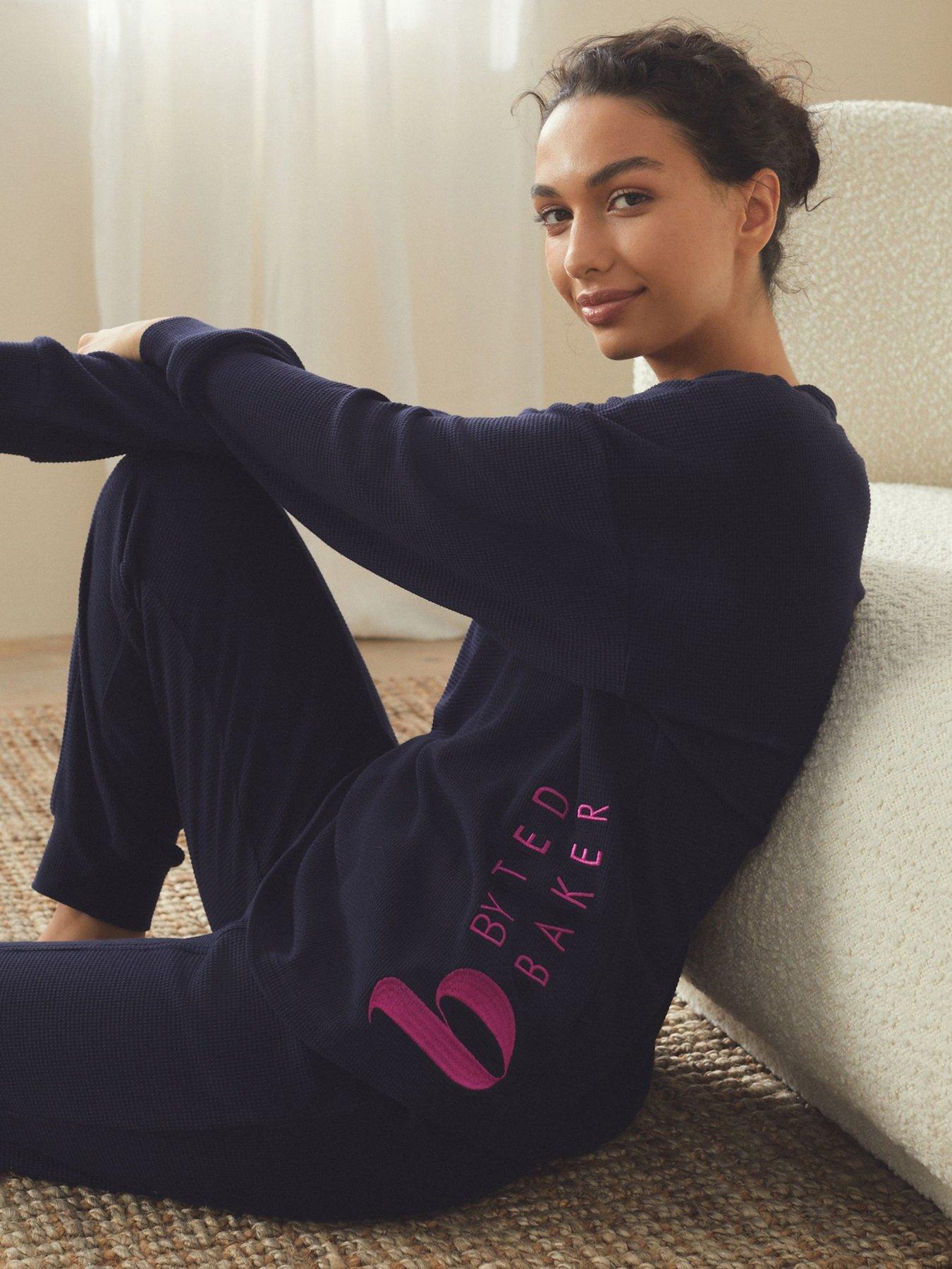 Image 6 of 6 of B By Ted Baker B By Baker Waffle Navy Pyjama Set - Navy