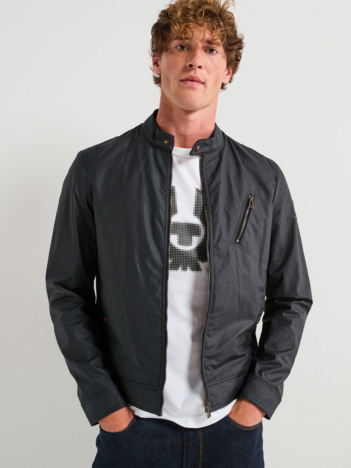 Belstaff Sideline Wax Jacket, Navy, Size M, Men