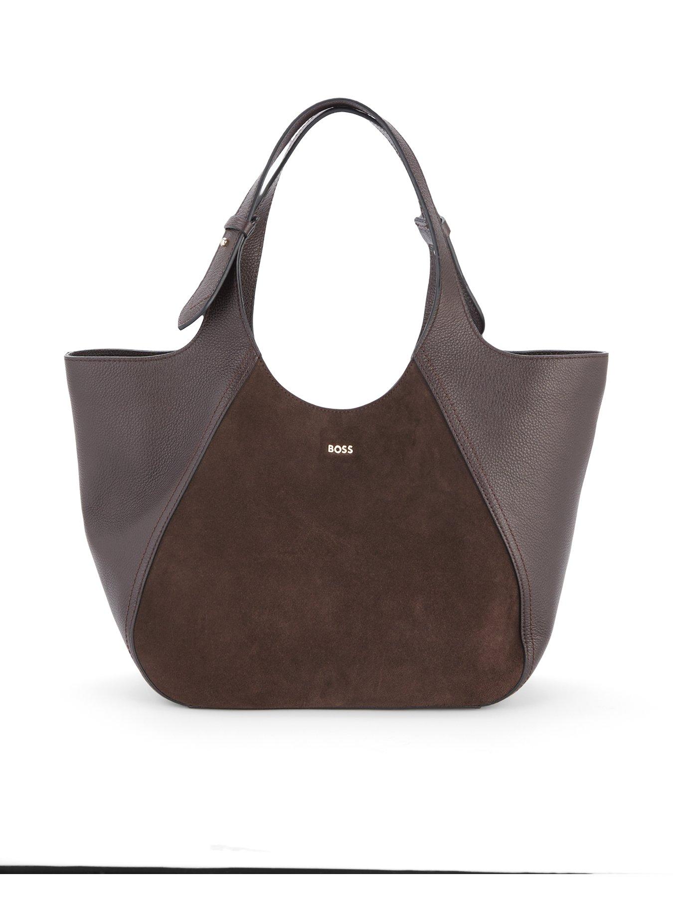 BOSS Leah Big Tote Bag - Dark Purple