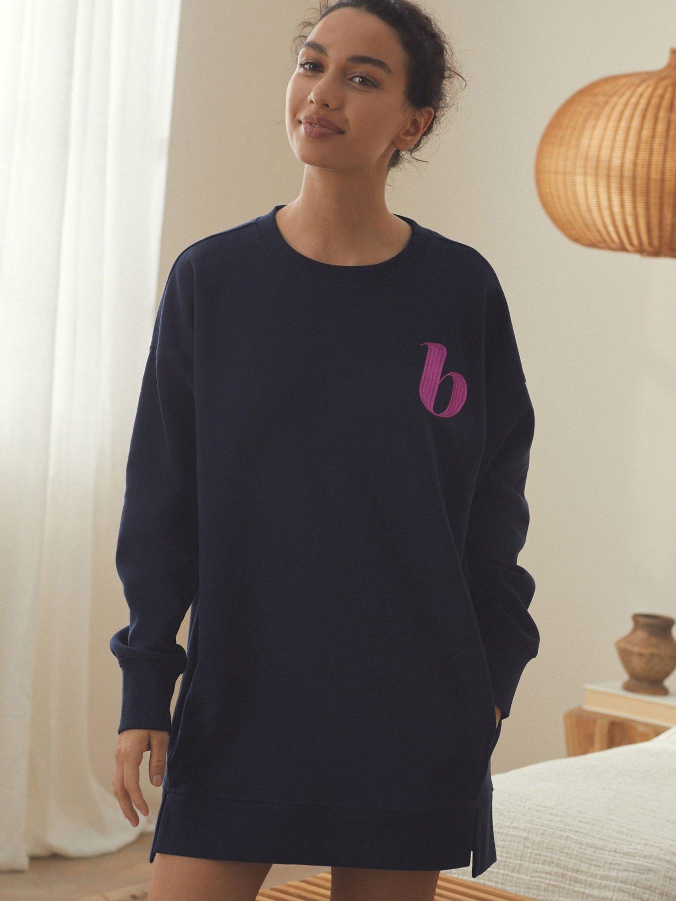 B By Ted Baker Standalone Long Sleeve Sweatshirt - Navy