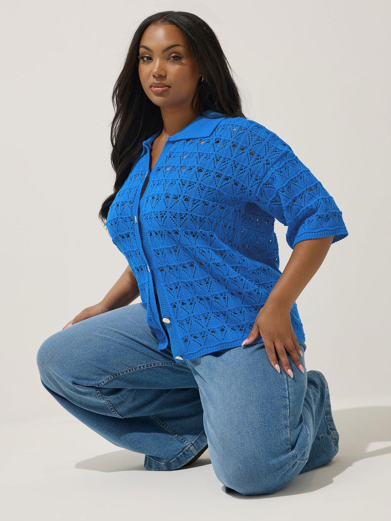 undefined Curve Crochet Shirt