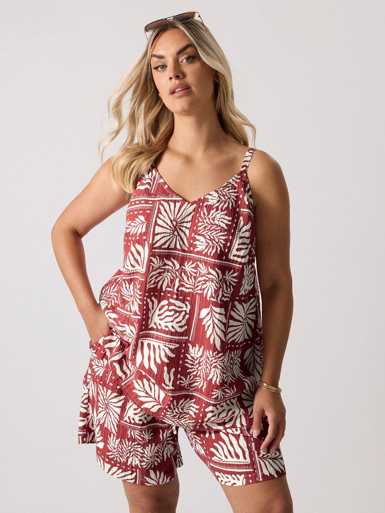undefined Curve Textured Cami Top