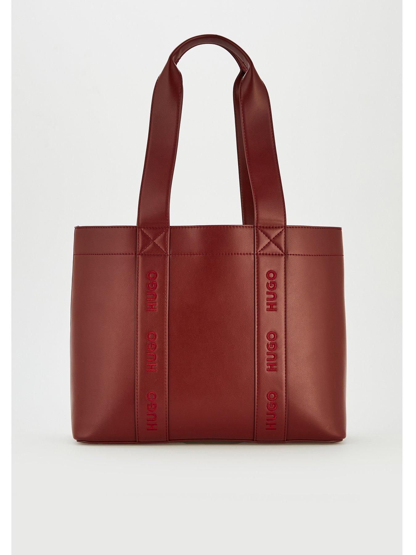 HUGO: Becky Small Tote Bag - Medium Red