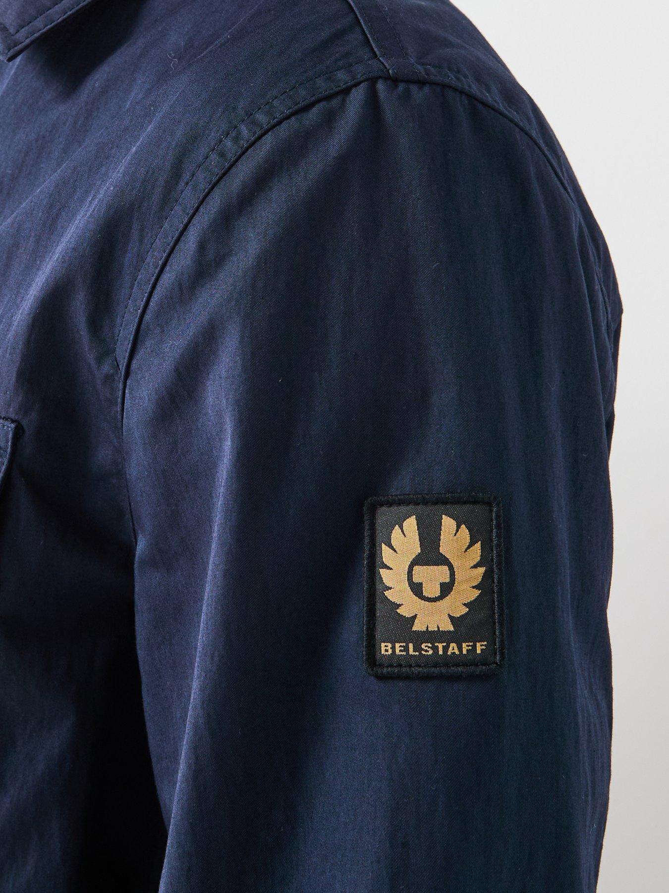 Black Belstaff Command Overshirt Green Belstaff Drome Cotton Zip