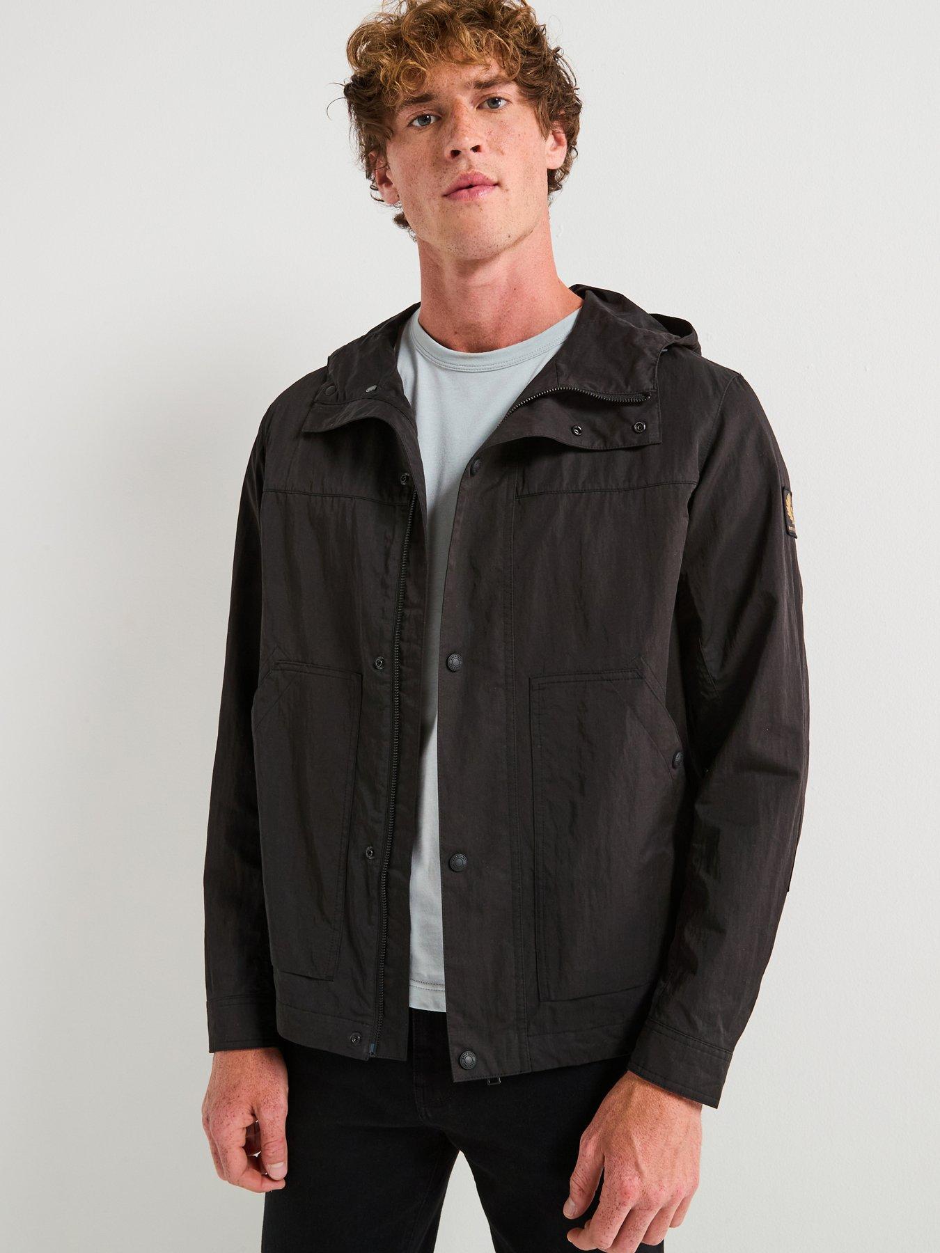 undefined Cover Cotton Lightweight Hooded Jacket - Black