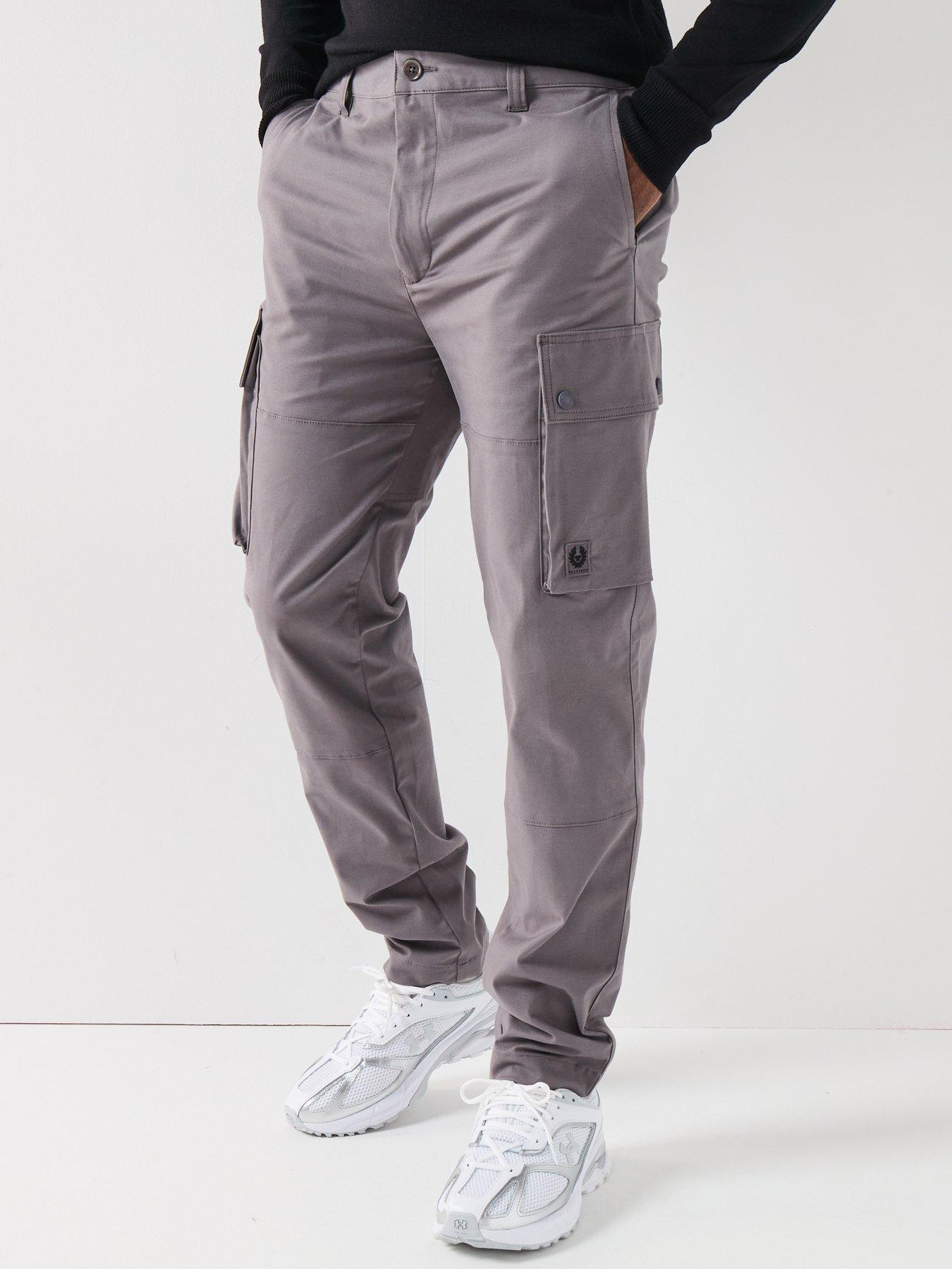 undefined Route Cotton Uncuffed Cargo Pants - Dark Grey