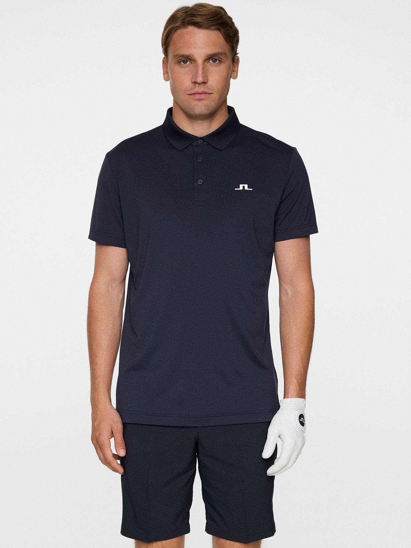 Image 1 of 5 of J LINDEBERG Mens Golf Bridge Polo - Navy