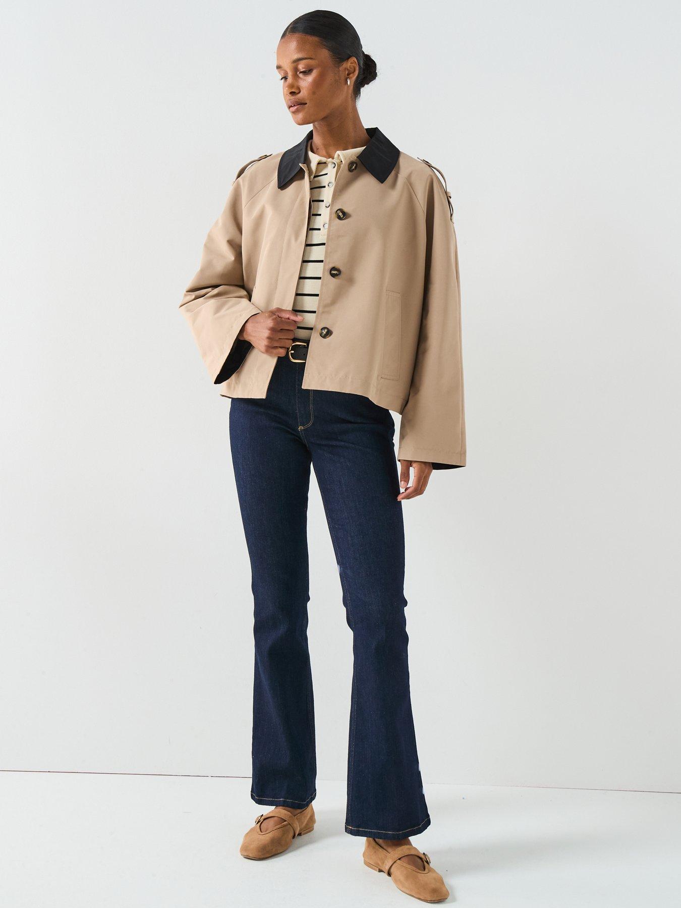 Vero Moda Lucia Maria Short Collared Jacket - Beige | Very