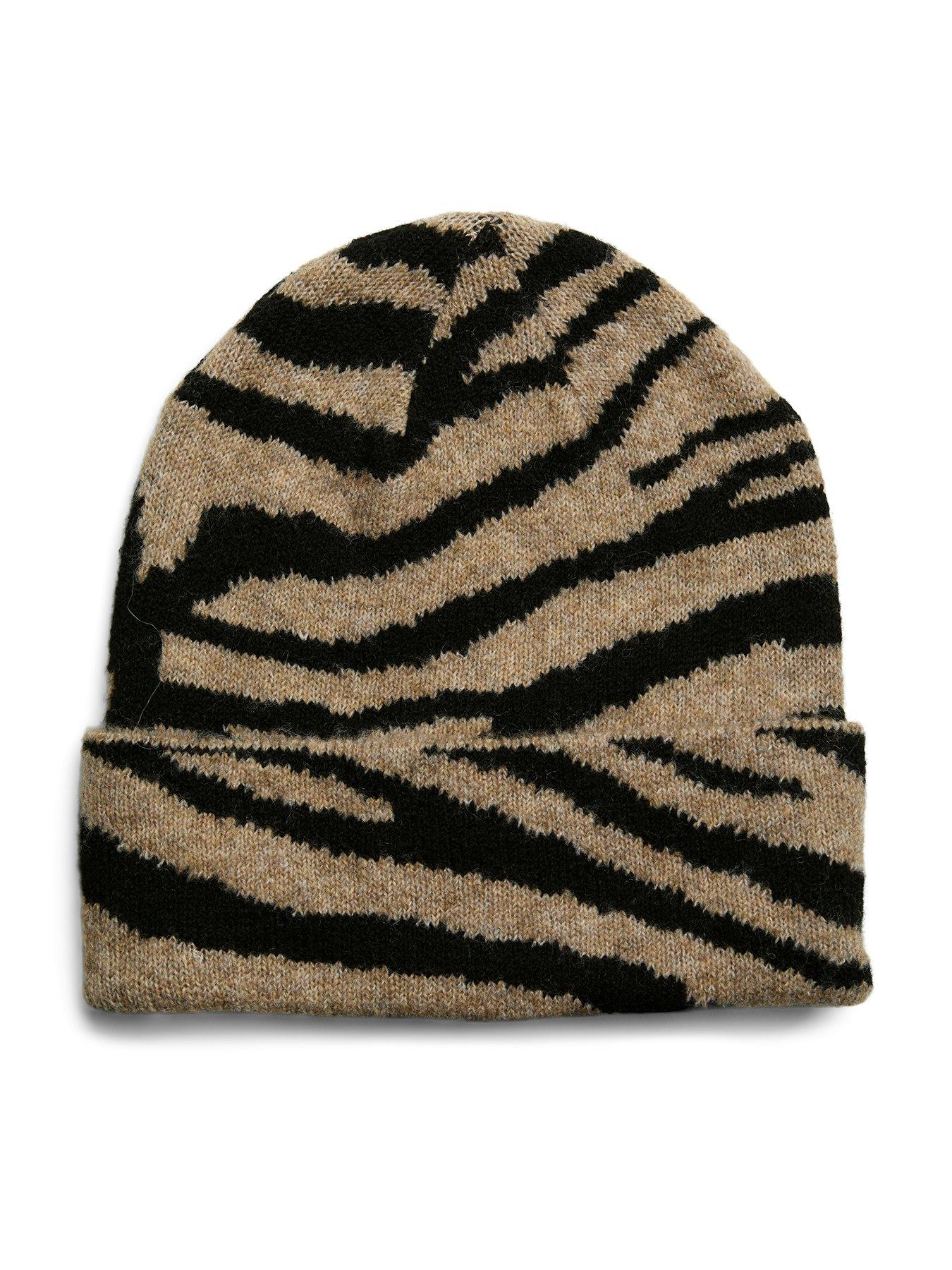 pieces-animal-print-hat-multi