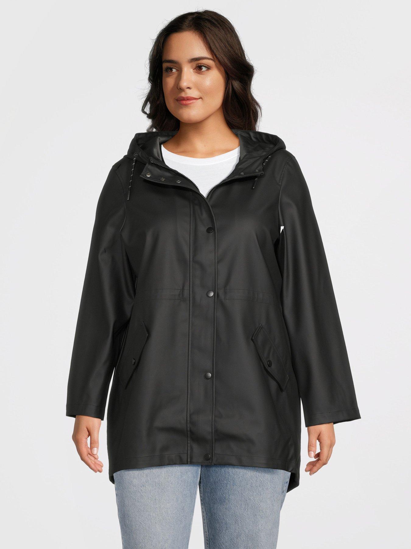 vero-moda-curve-coated-jacket-black