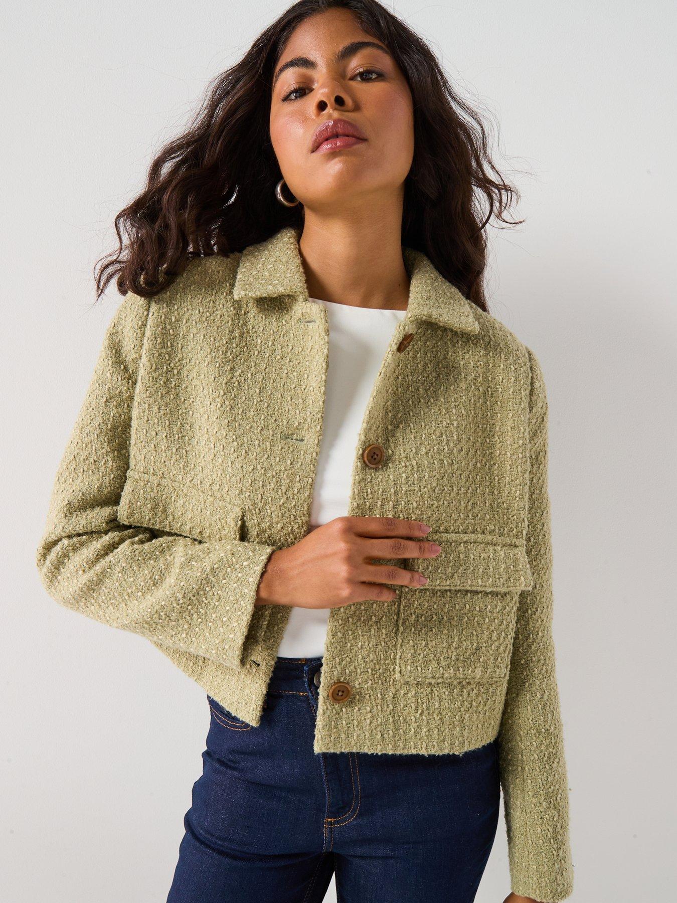 Image 4 of 6 of AWARE Naoko Cropped Jacket - Green