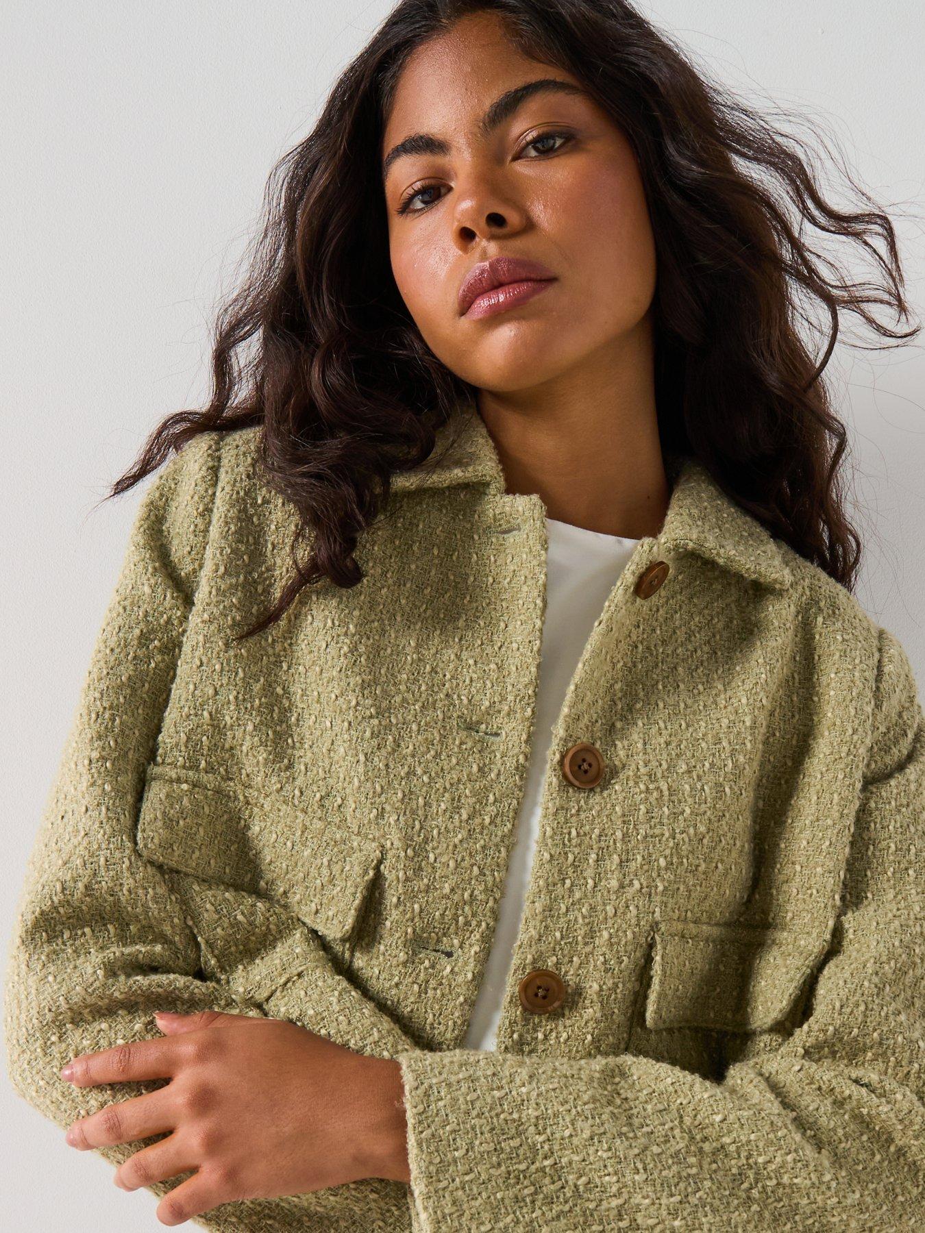 Image 6 of 6 of AWARE Naoko Cropped Jacket - Green