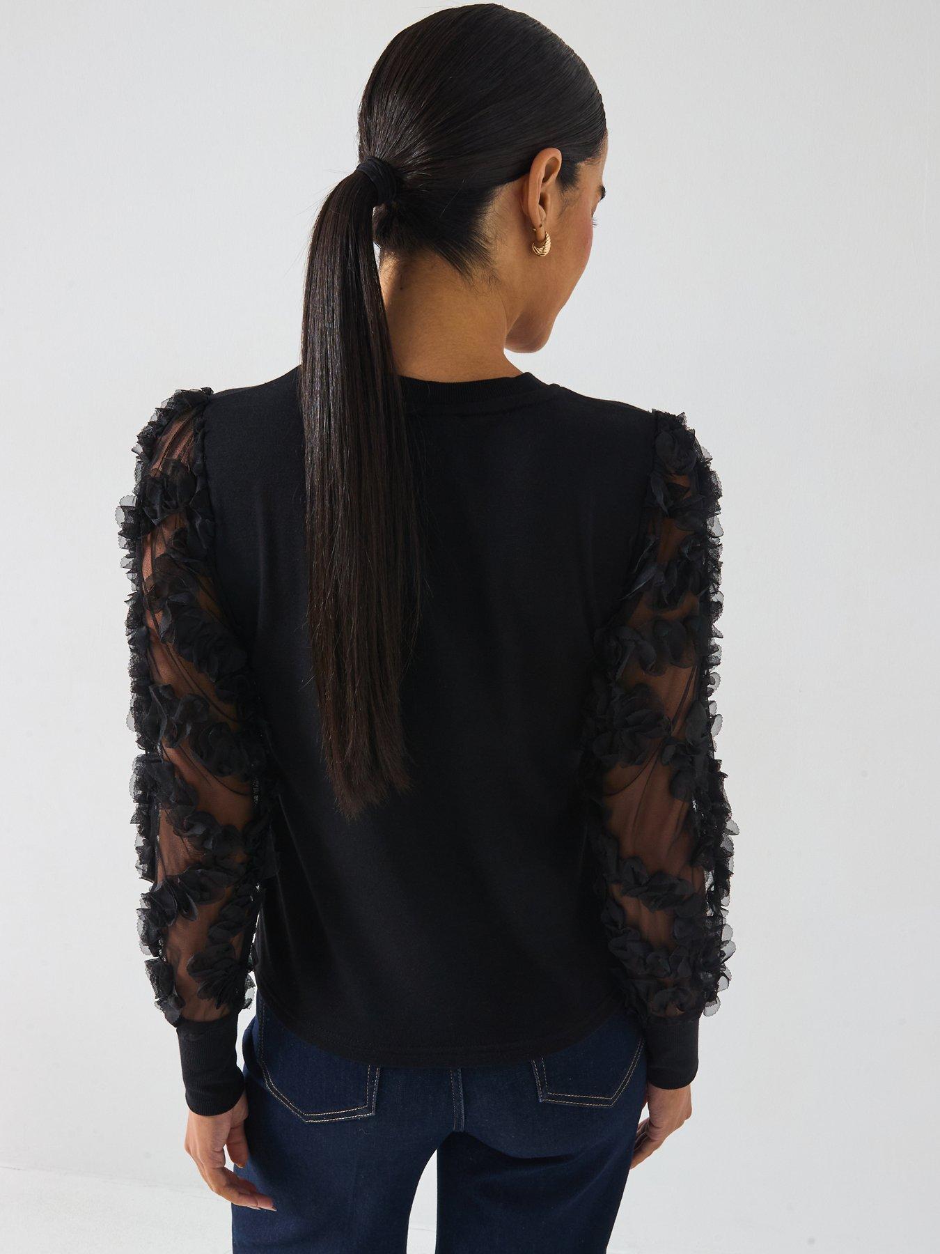 Image 2 of 6 of JDY Fairview Long Sleeve Jersey Jumper - Black