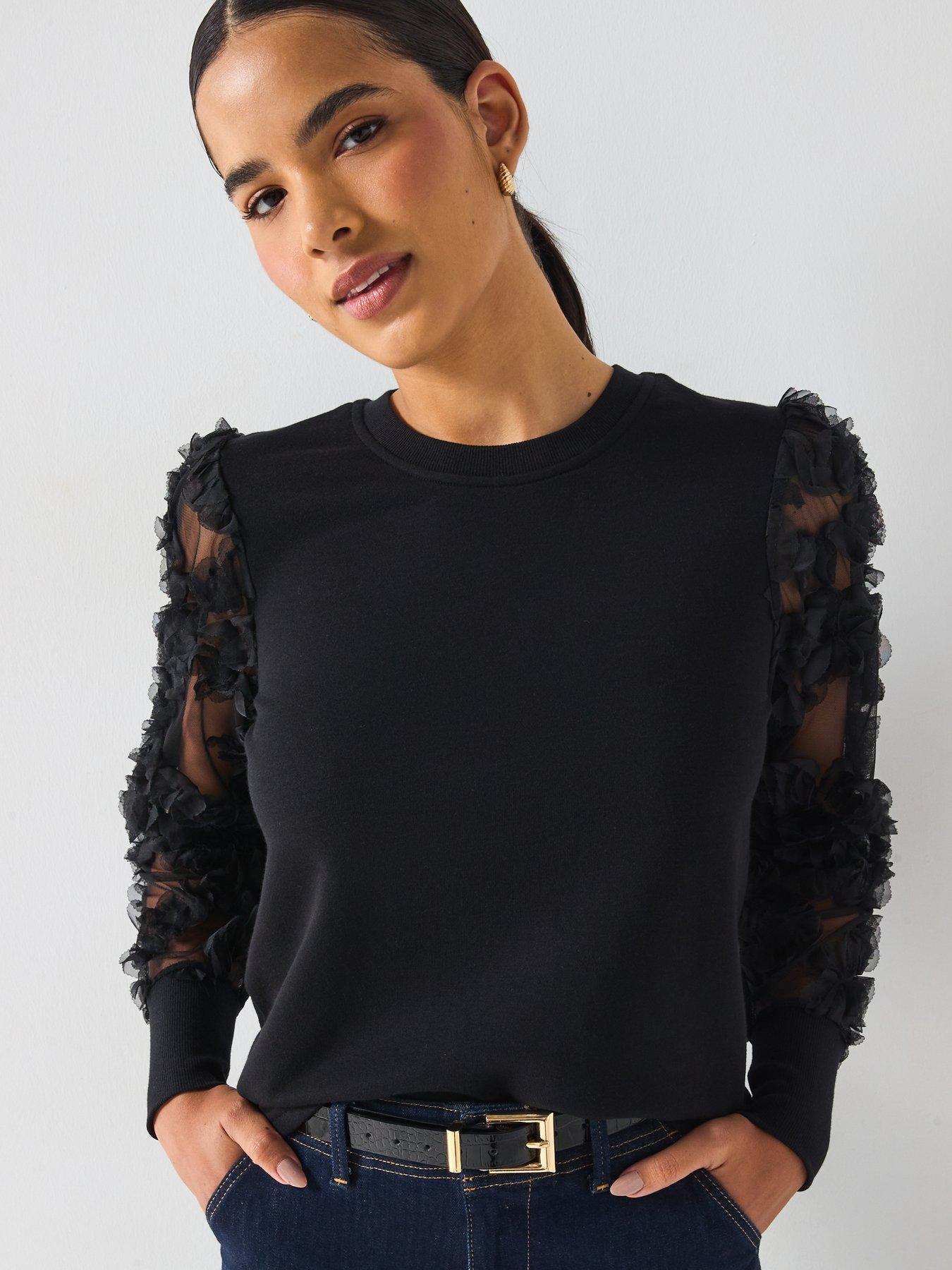 Image 4 of 6 of JDY Fairview Long Sleeve Jersey Jumper - Black
