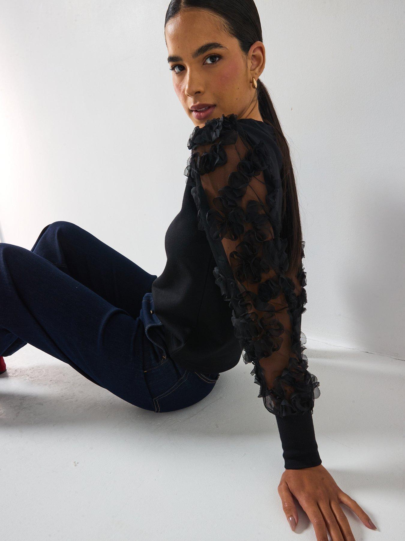 Image 5 of 6 of JDY Fairview Long Sleeve Jersey Jumper - Black