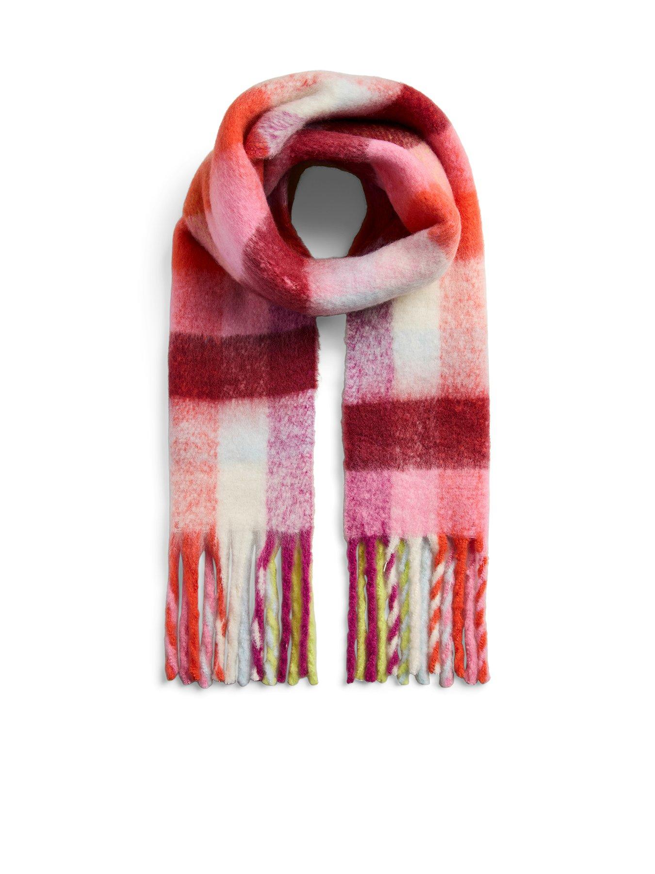 PIECES Long Scarf - Orange