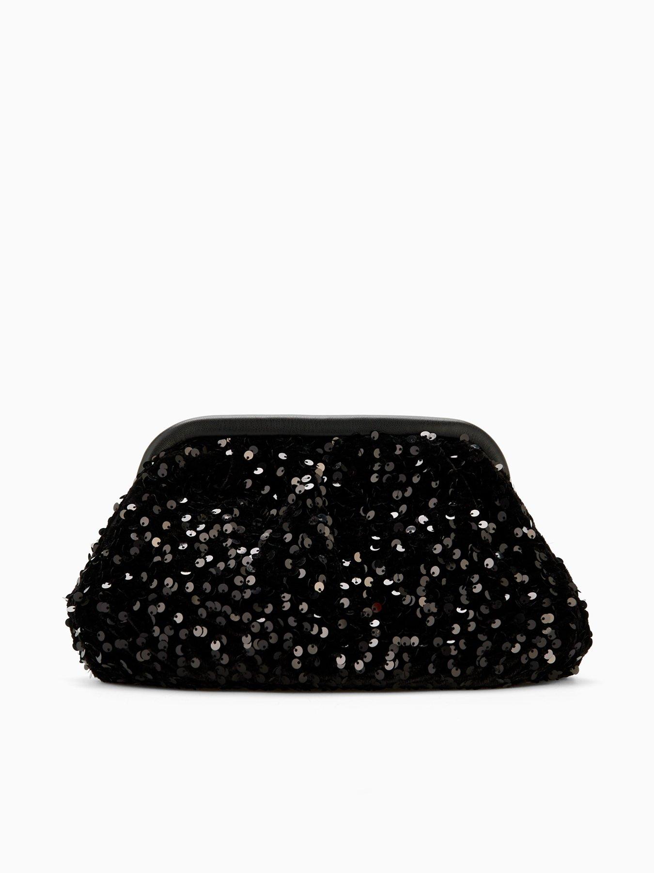 PIECES Pckam Sequins Clutch Bag - Black