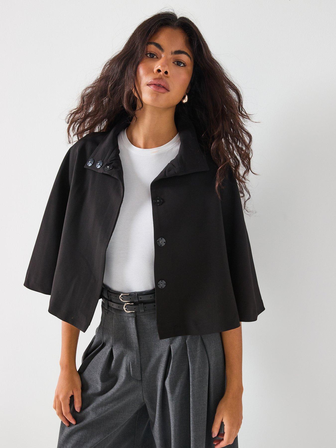 vero-moda-cape-jacket-black