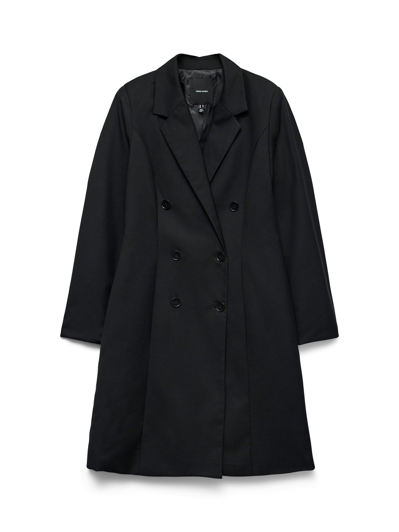 Vero Moda Long Sleeve Fitted Blazer - Black