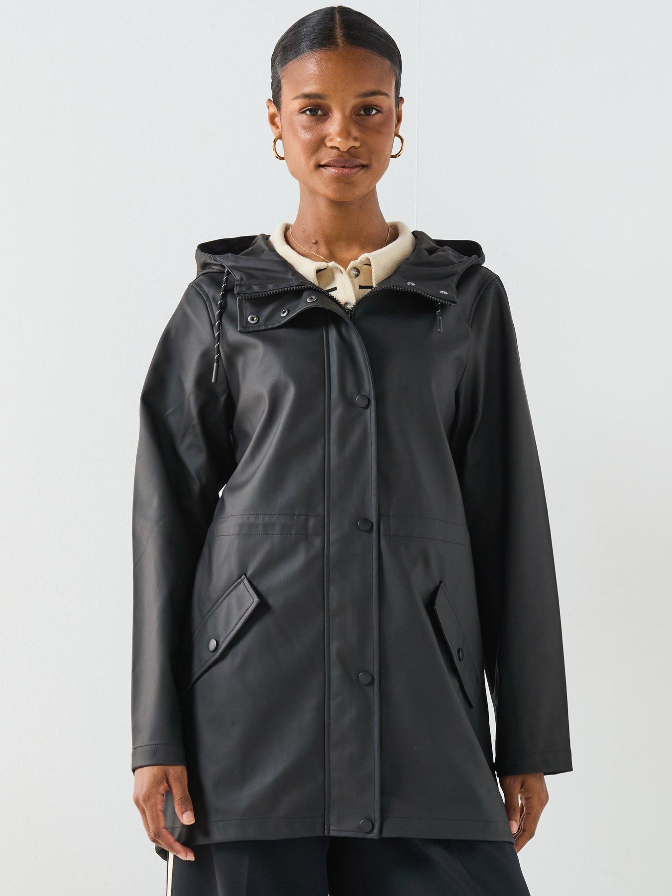 Vero Moda Malou Coated Rain Jacket - Black