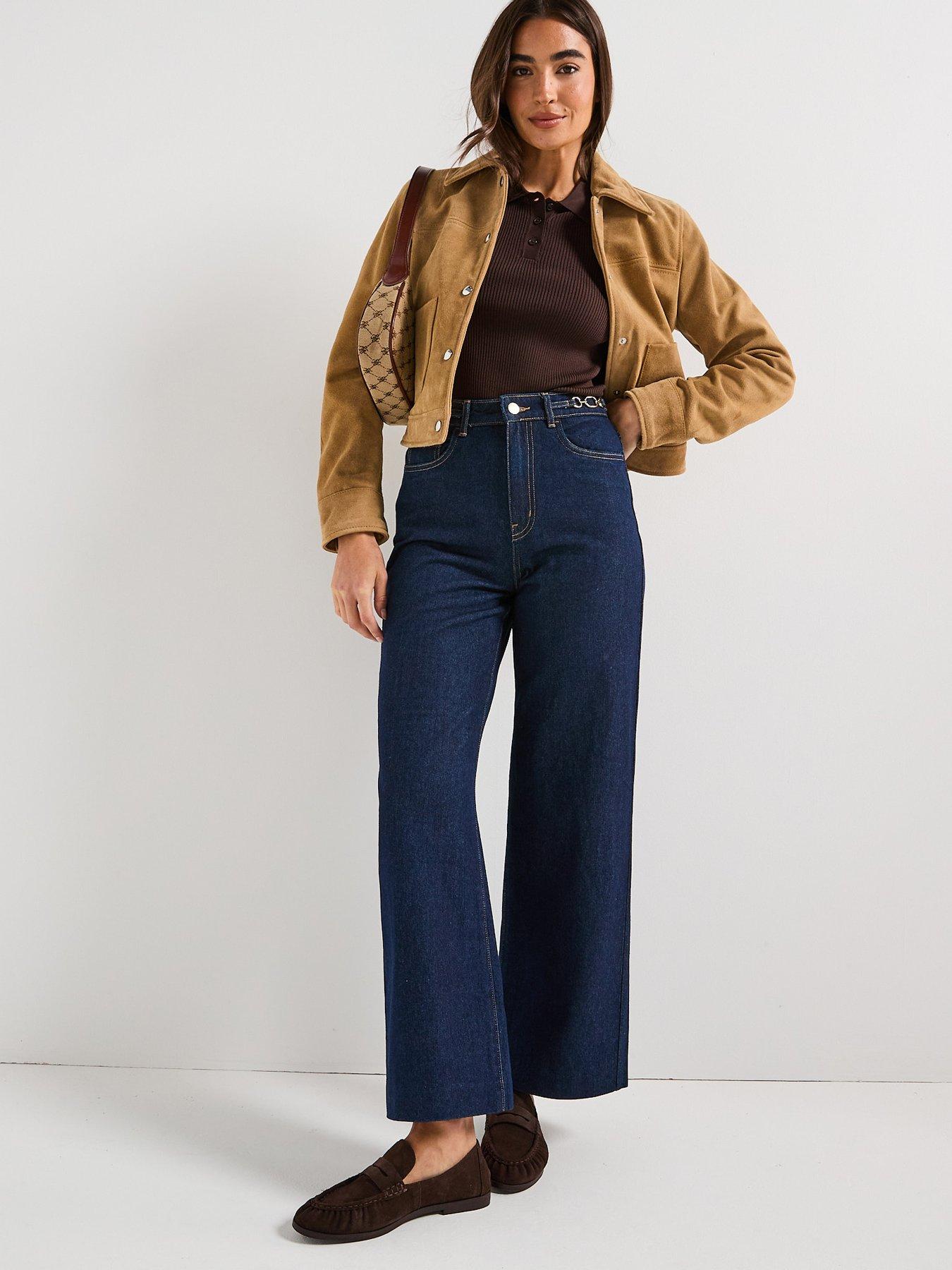 Image 3 of 6 of Vero Moda Kathy High Rise Wide Leg Jean - Blue