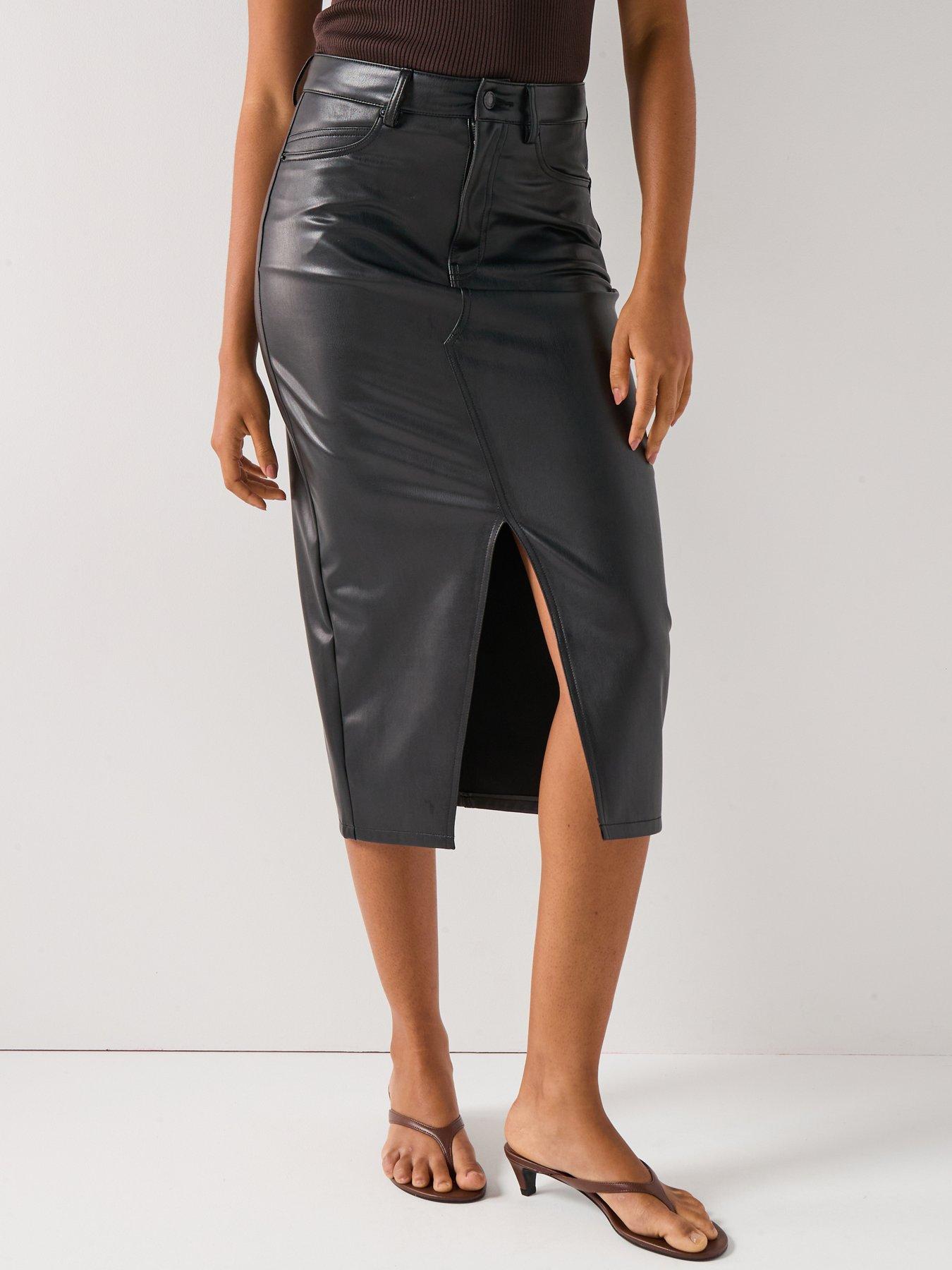 Vero Moda Vmveri Midi Skirt - Black