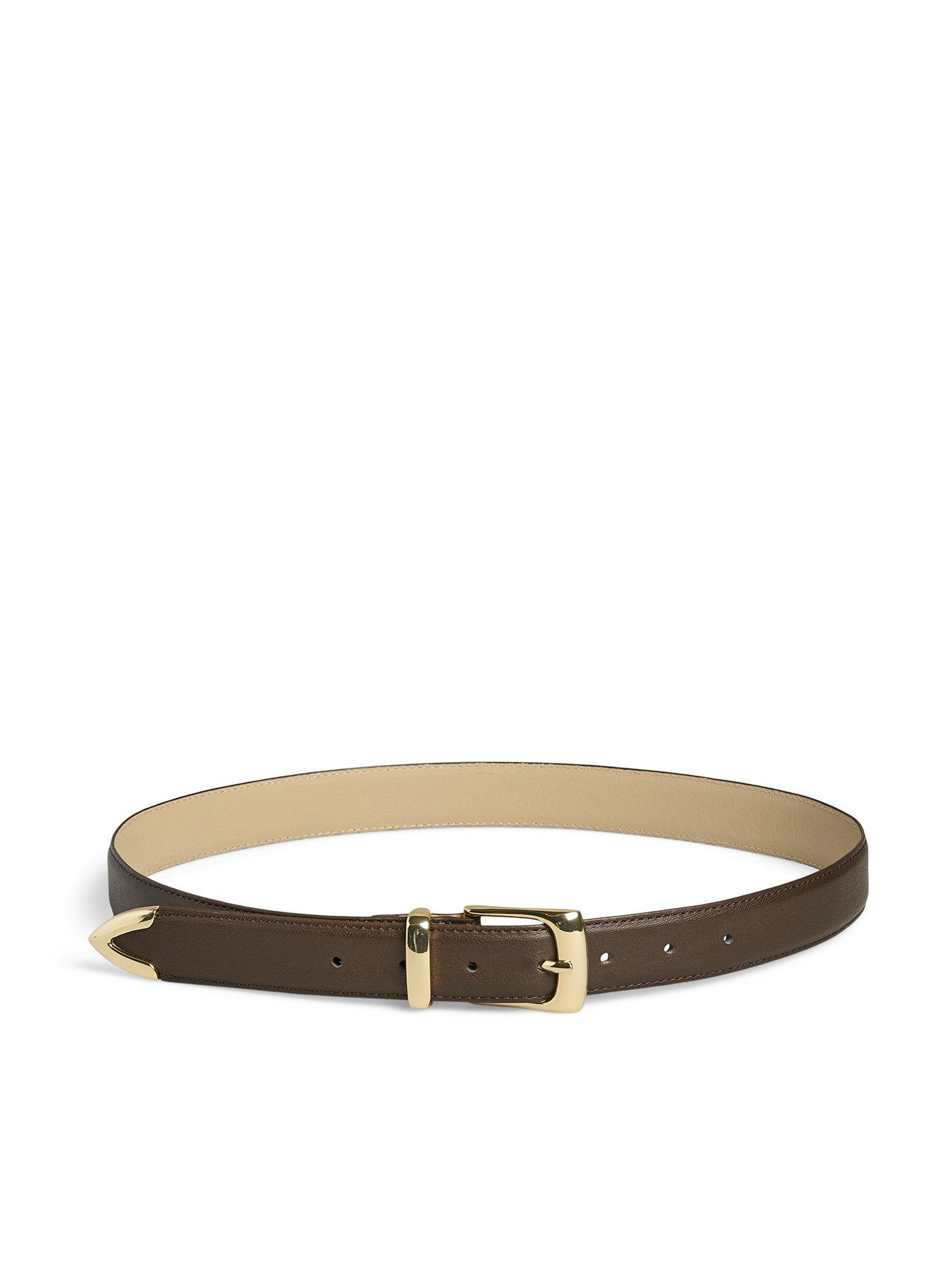 PIECES Julietta Jeans Belt - Brown/gold