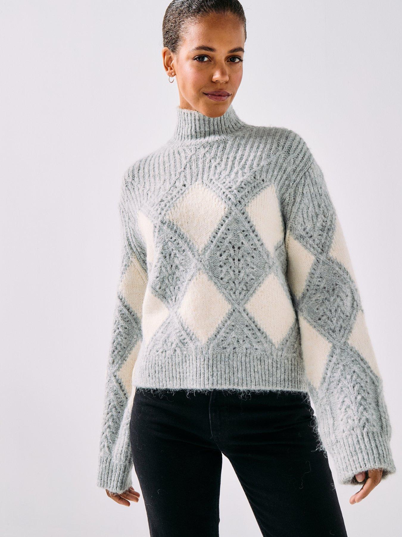 Vero Moda Vmpaloma High Neck Pullover- Grey