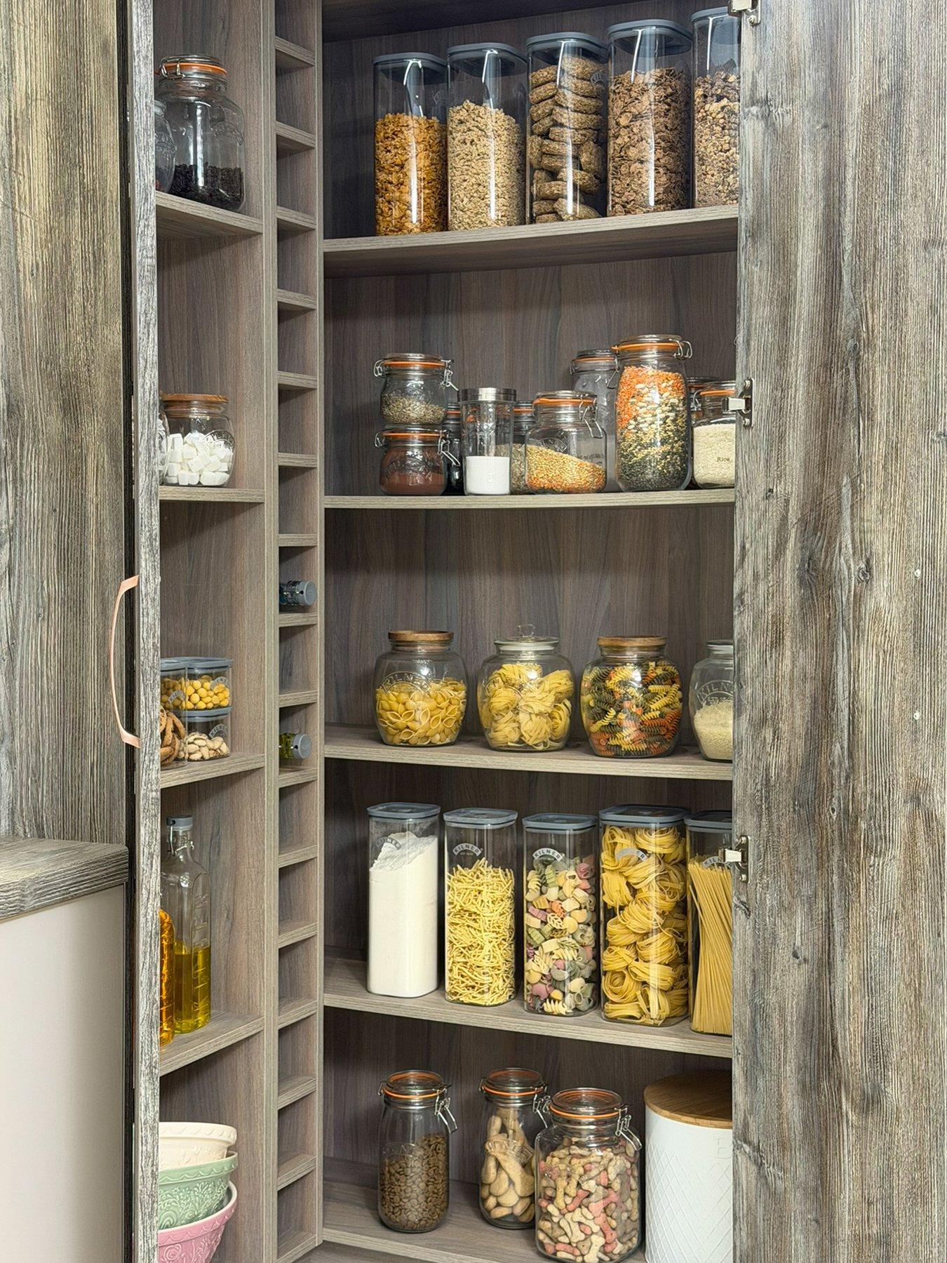 KILNER Fresh Storage Set Of 2 Square Storage Jars 3.5l