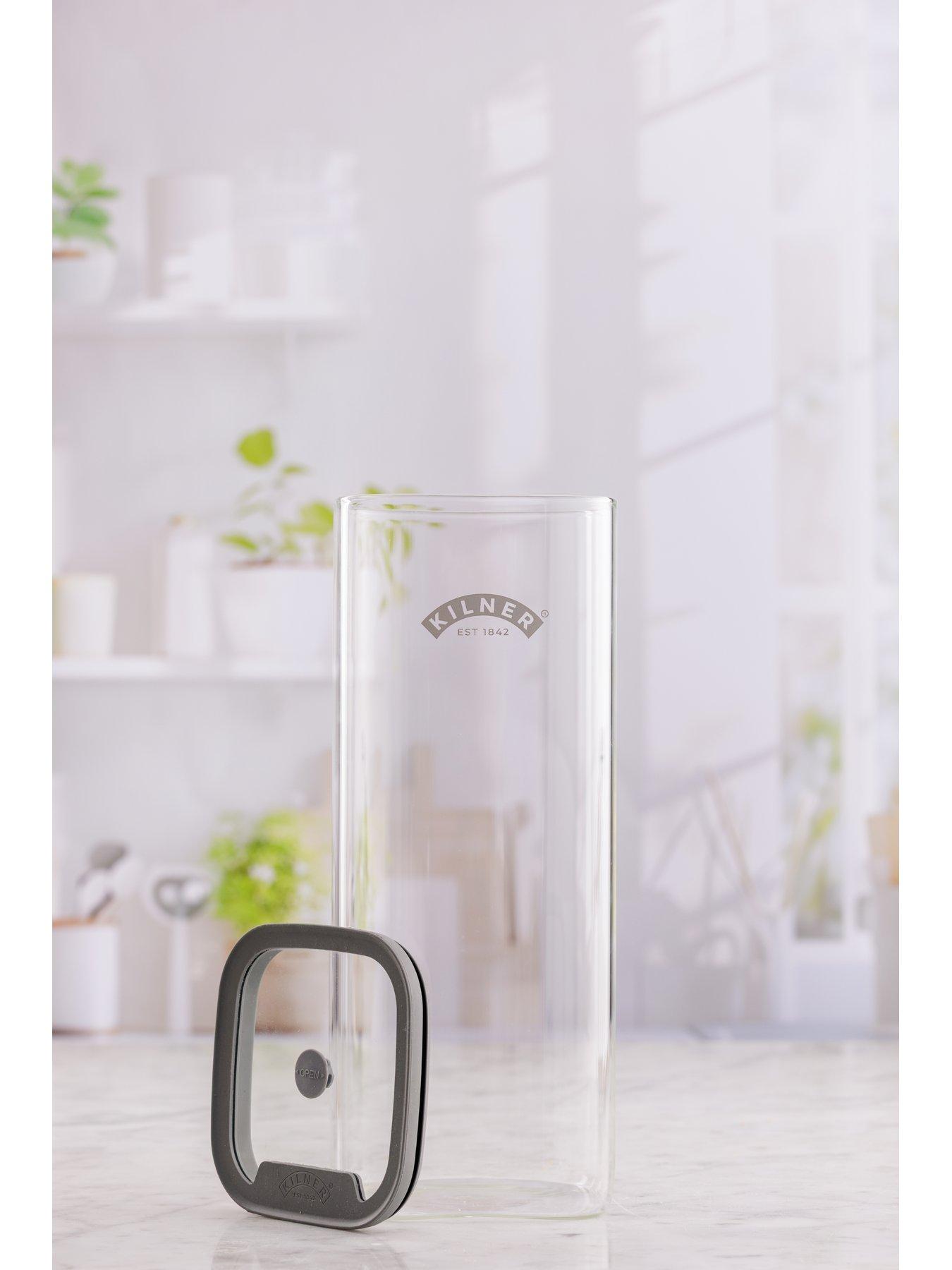 Image 3 of 7 of KILNER Fresh Storage Set Of 2 Square Storage Jars 3.5l