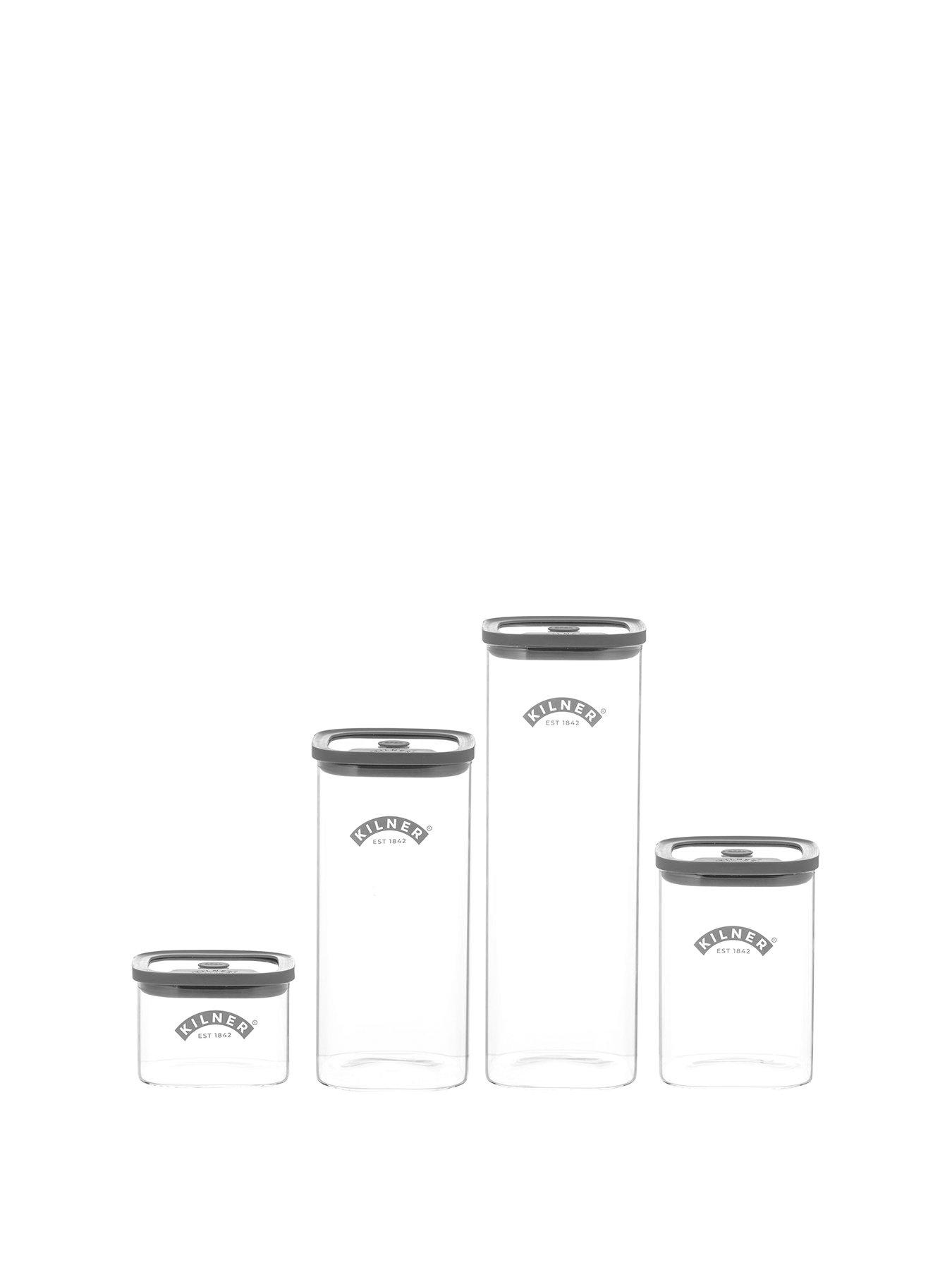 Image 2 of 6 of KILNER Fresh Storage 4 Piece Pantry Set 1 X 0.5 L, 1x 1l, 1 X 1.5l And 1 X 2l