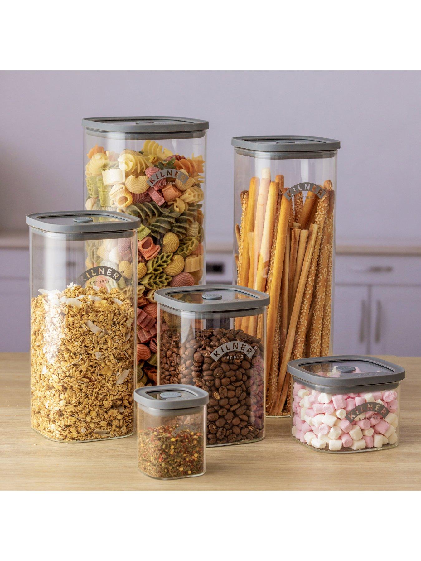 Image 3 of 6 of KILNER Fresh Storage 4 Piece Pantry Set 1 X 0.5 L, 1x 1l, 1 X 1.5l And 1 X 2l