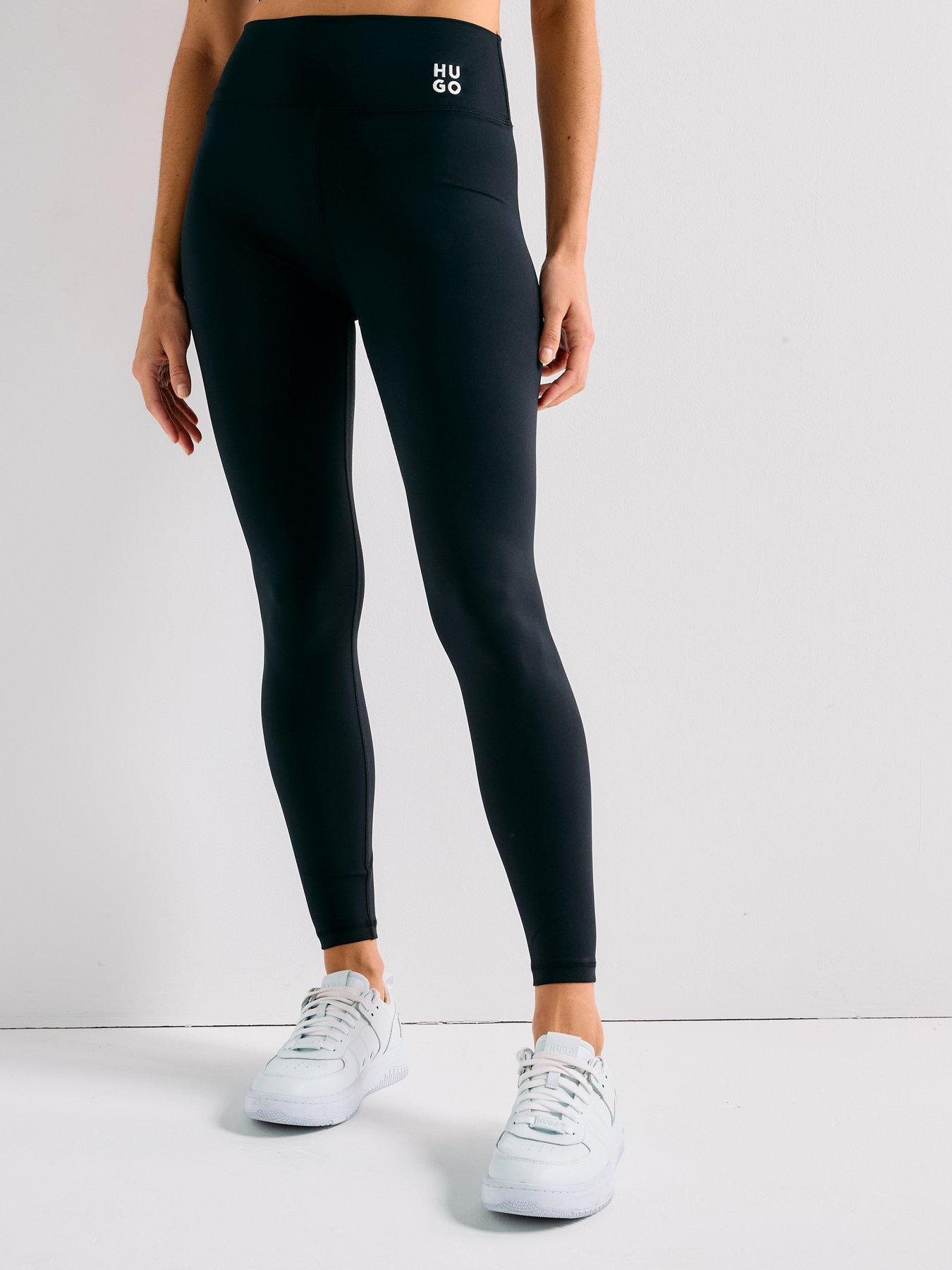 Image 5 of 6 of HUGO High Waisted Leggings - Black