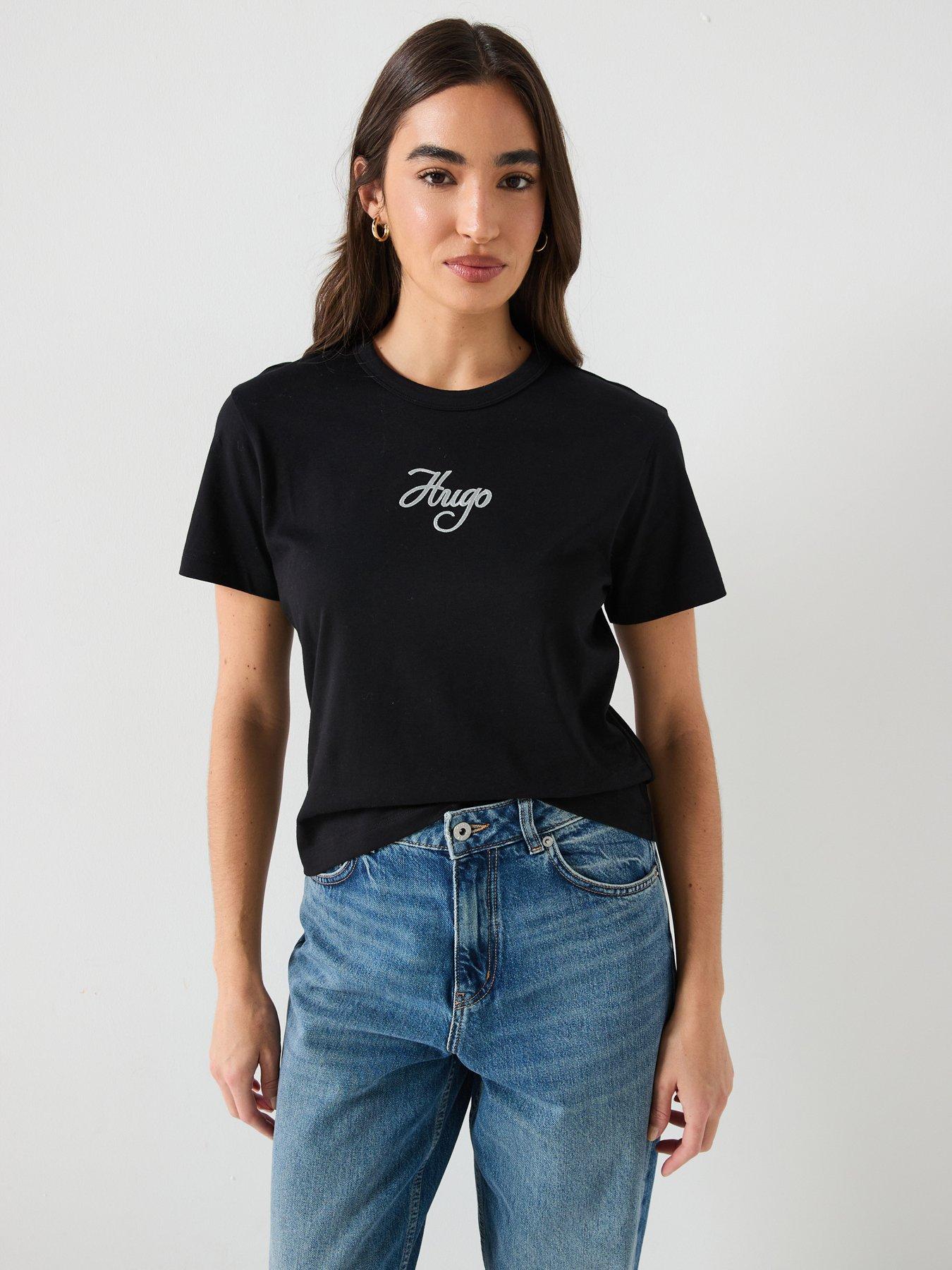 HUGO BOSS Hugo Short Sleeve T-Shirt Black Very