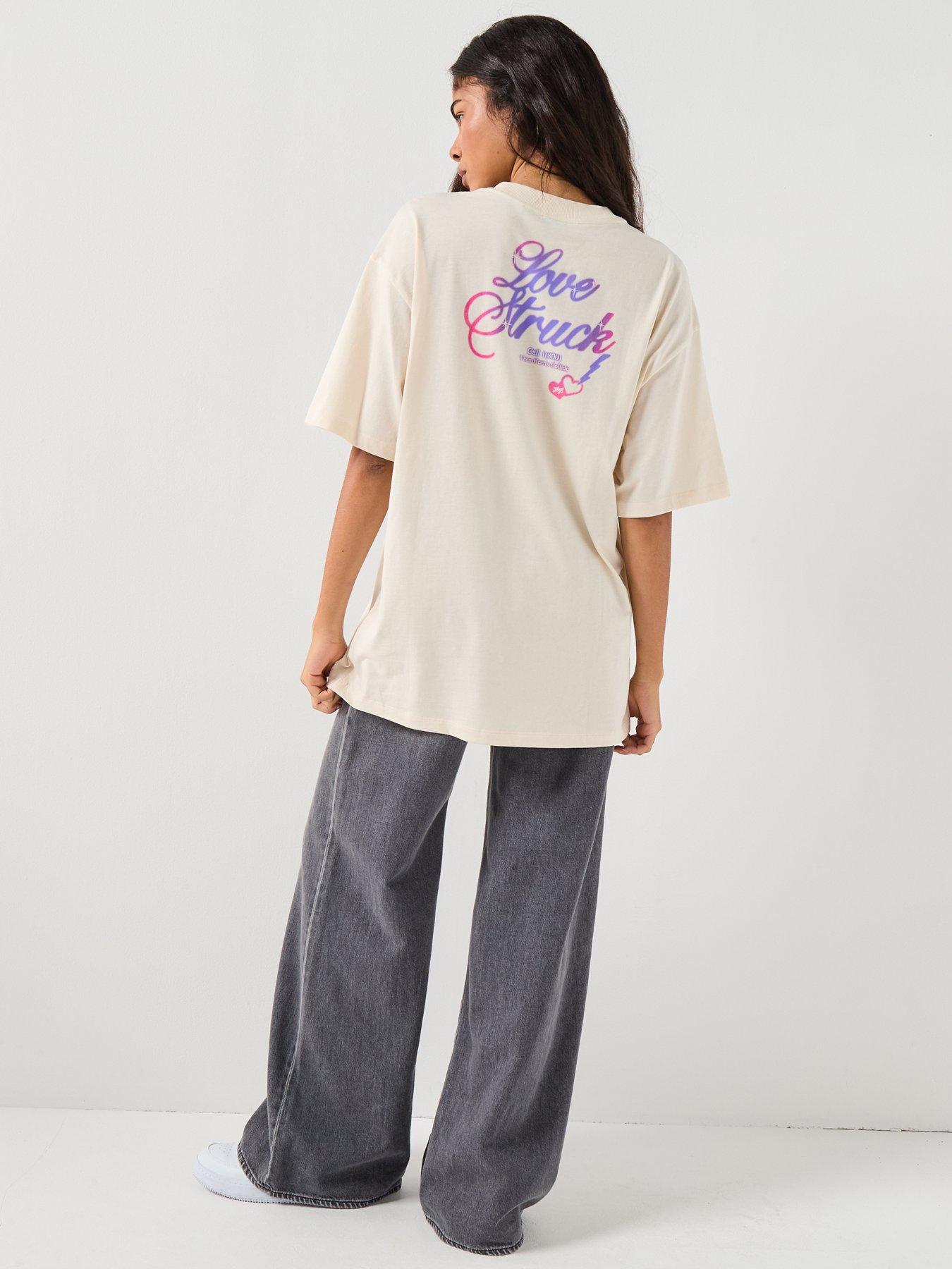 Image 2 of 5 of HUGO Oversized T-Shirt - White