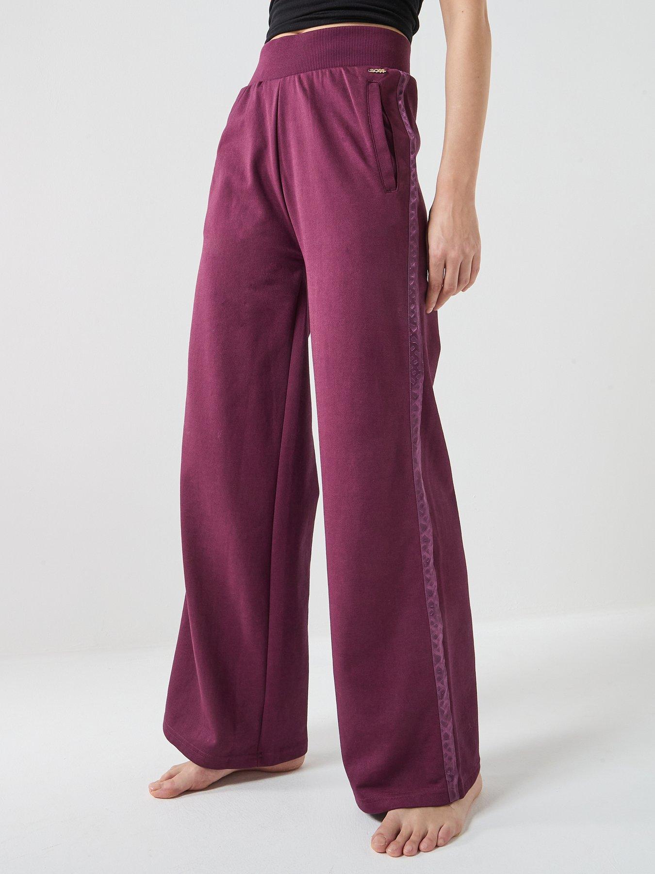 Image 1 of 5 of BOSS Flared Leg Jogger Pants - Dark Pink