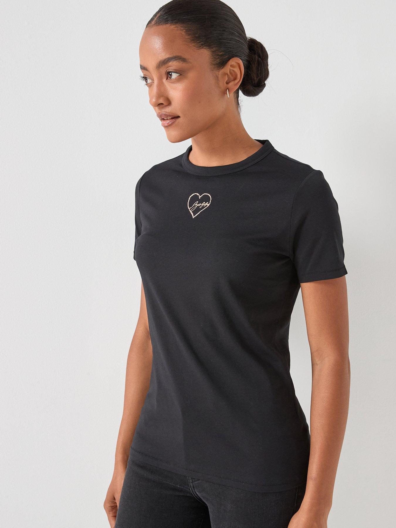 BOSS Crystal Logo T-shirt - Black