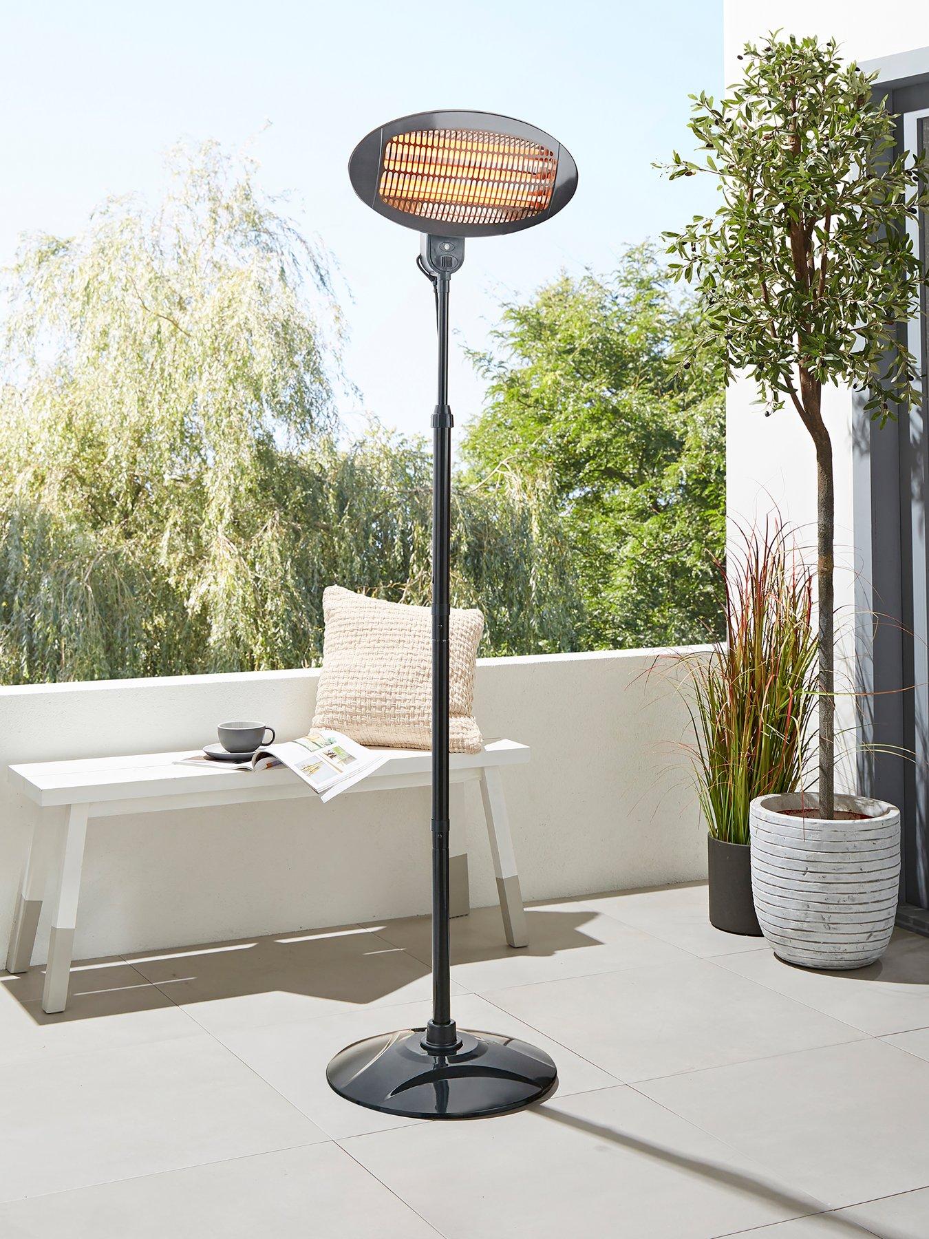 Radiant Opal 2000w max FS Carbon Elem Patio Heater Black